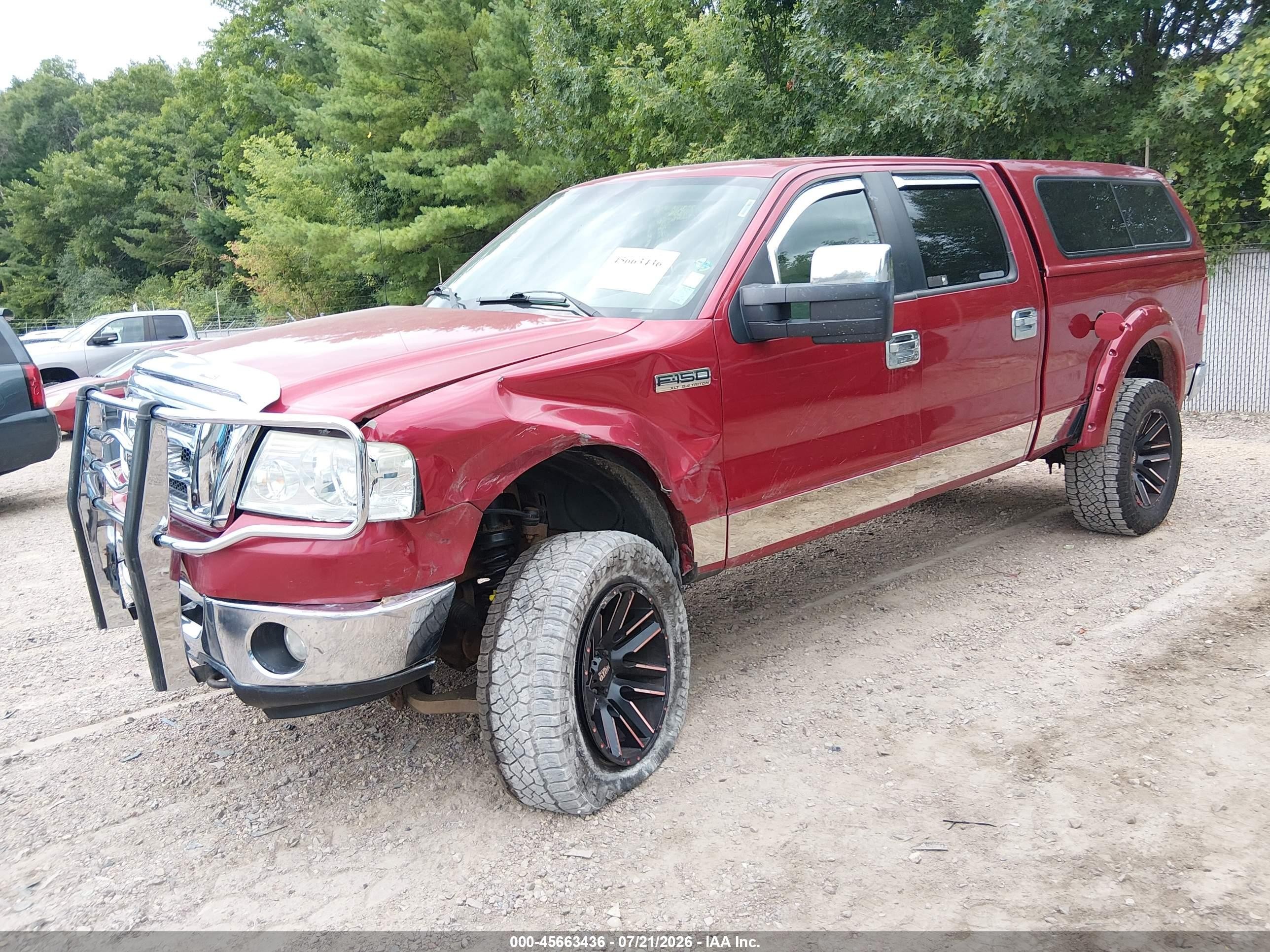 2008 Ford F-150 60th Anniversary/fx4/king Ranch/lariat/xlt Burgundy vin: 1FTPW14V38FB64277