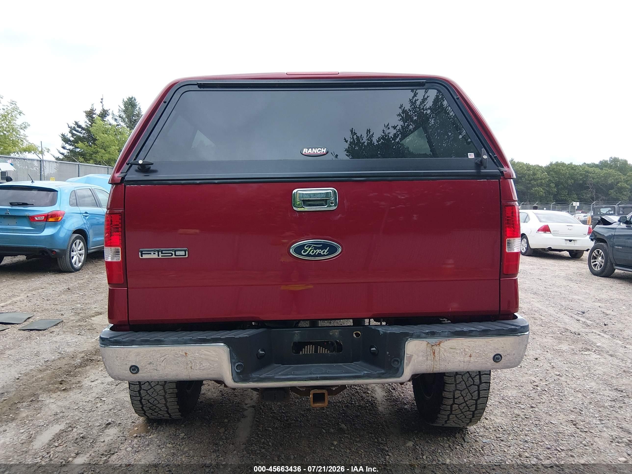 2008 Ford F-150 60th Anniversary/fx4/king Ranch/lariat/xlt Burgundy vin: 1FTPW14V38FB64277
