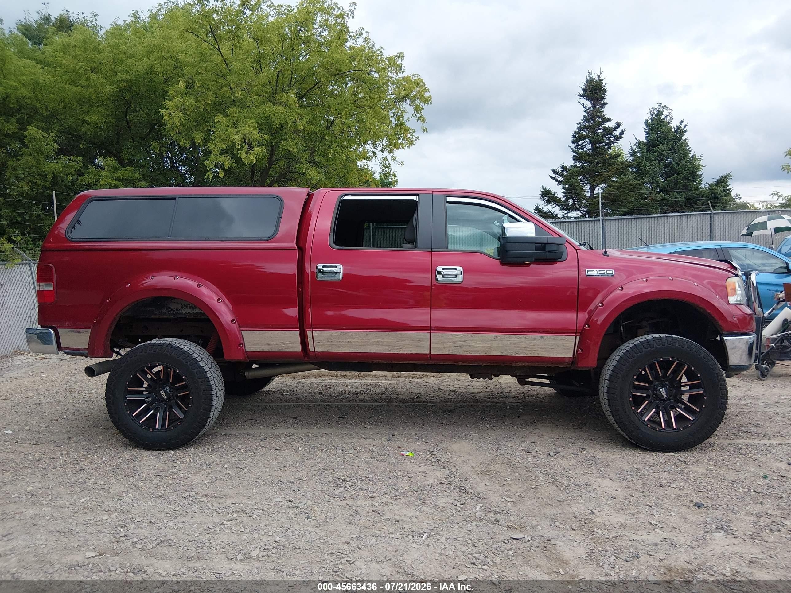 2008 Ford F-150 60th Anniversary/fx4/king Ranch/lariat/xlt Burgundy vin: 1FTPW14V38FB64277