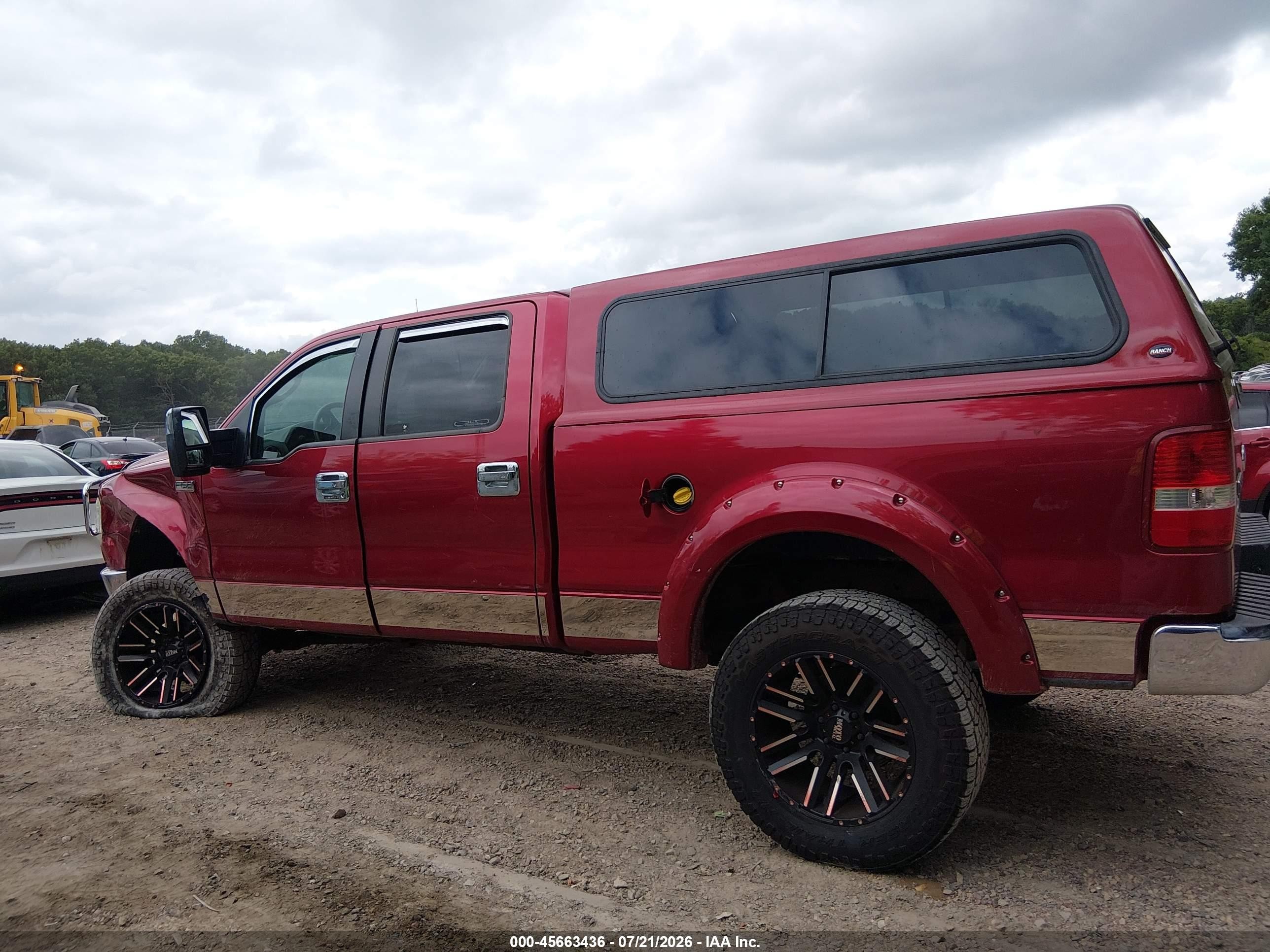 2008 Ford F-150 60th Anniversary/fx4/king Ranch/lariat/xlt Burgundy vin: 1FTPW14V38FB64277