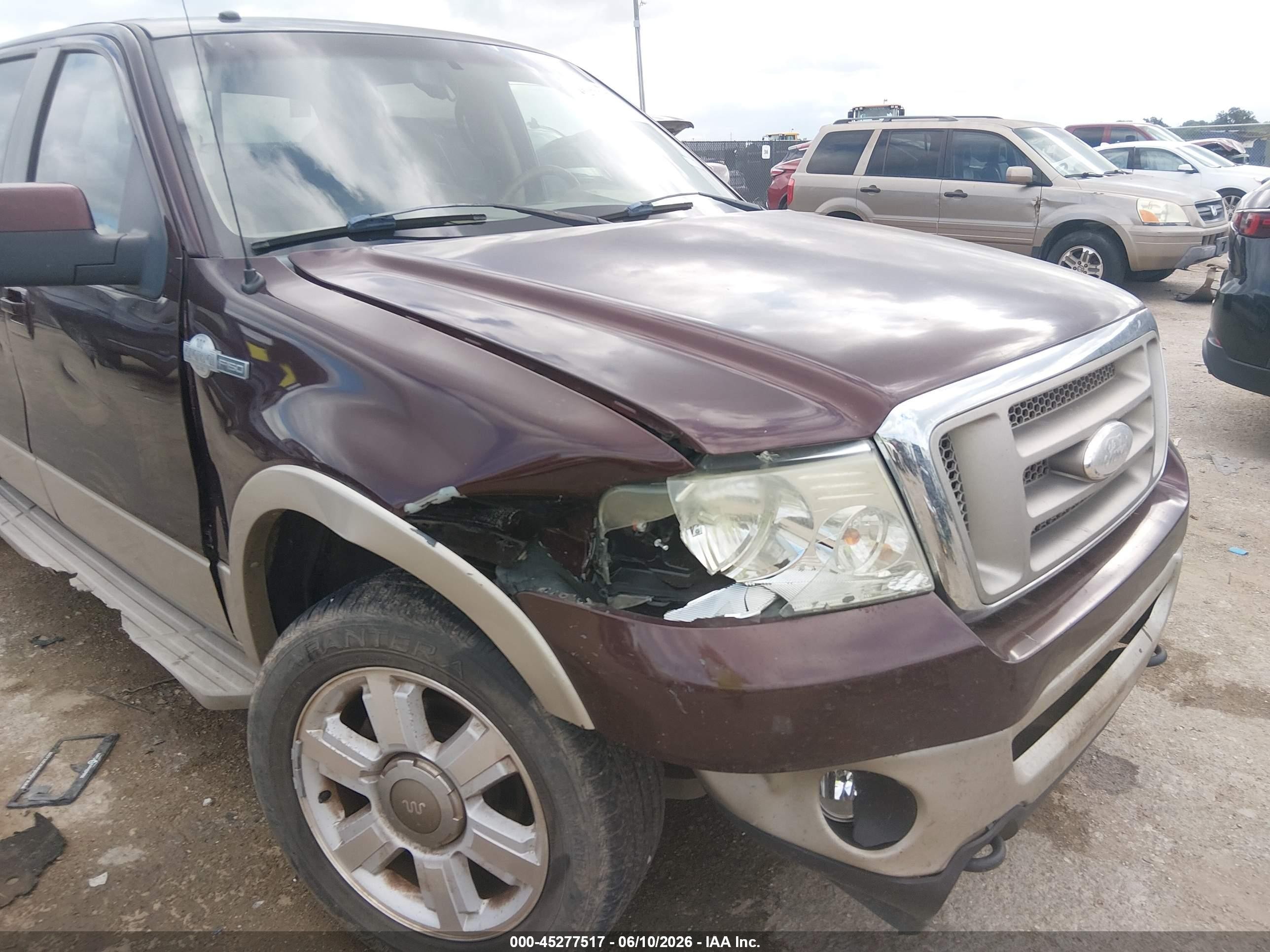 2008 Ford F-150 60th Anniversary/fx4/king Ranch/lariat/xlt Maroon vin: 1FTPW14V38KC54178
