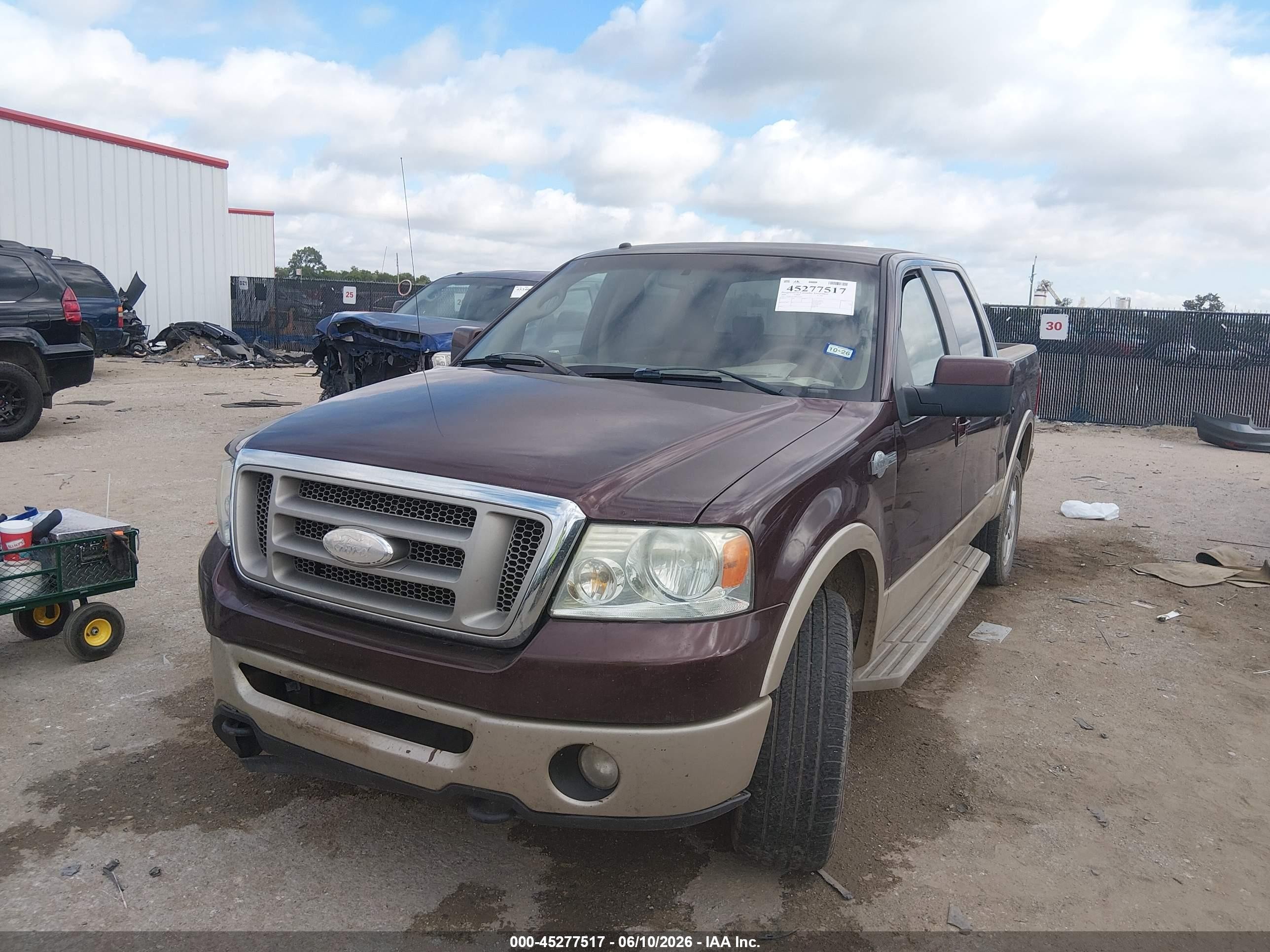 2008 Ford F-150 60th Anniversary/fx4/king Ranch/lariat/xlt Maroon vin: 1FTPW14V38KC54178