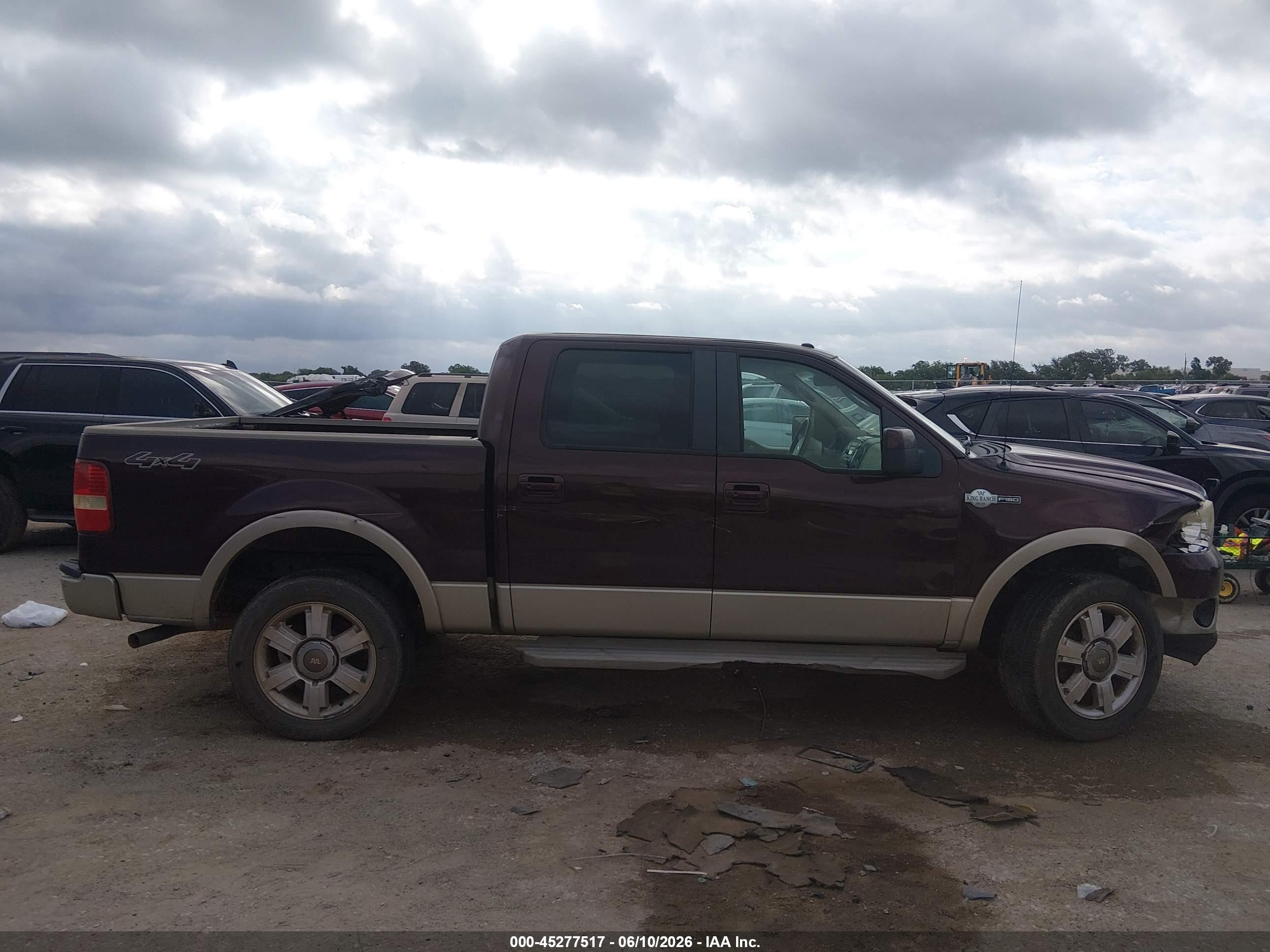 2008 Ford F-150 60th Anniversary/fx4/king Ranch/lariat/xlt Maroon vin: 1FTPW14V38KC54178