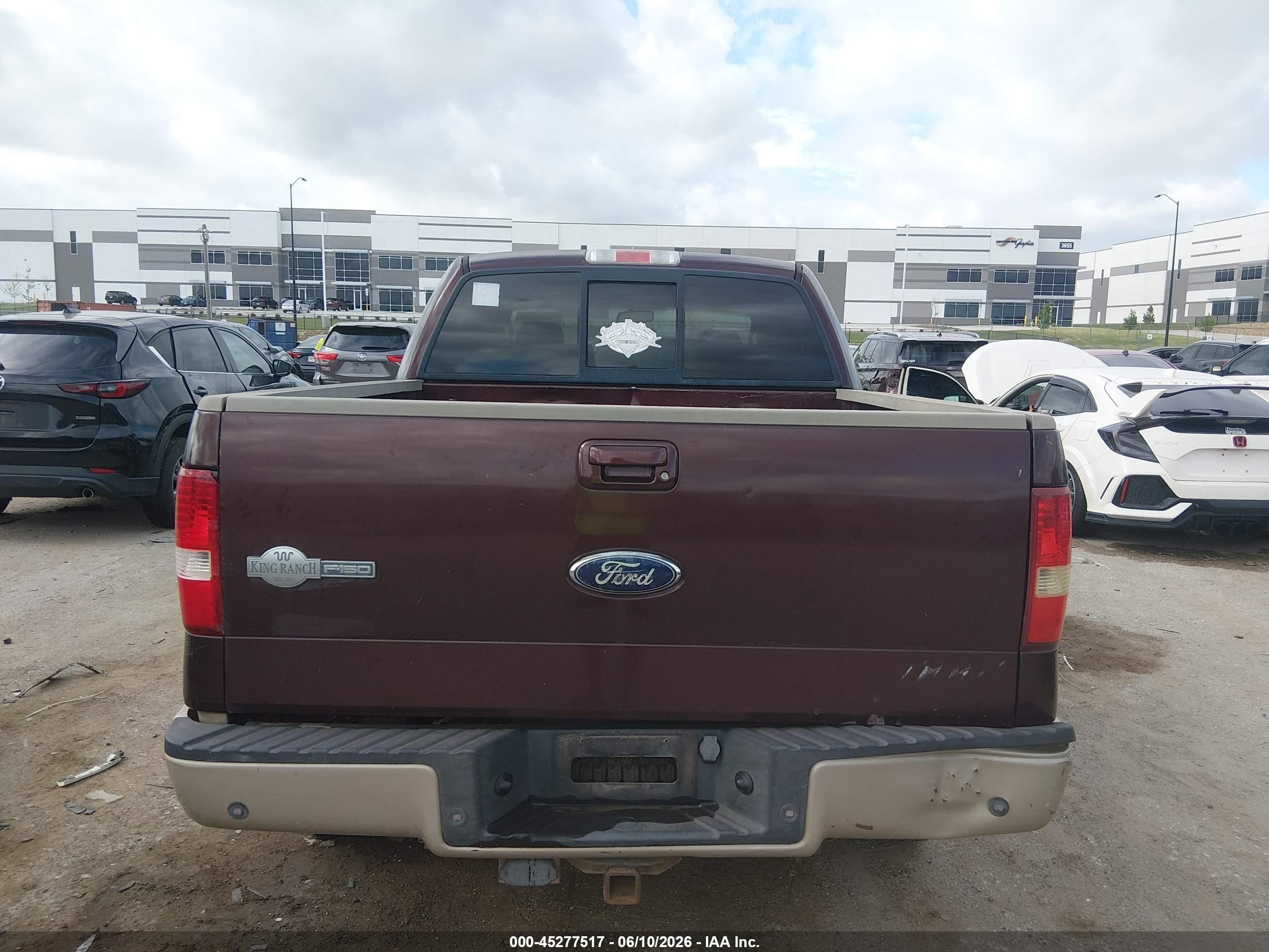 2008 Ford F-150 60th Anniversary/fx4/king Ranch/lariat/xlt Maroon vin: 1FTPW14V38KC54178