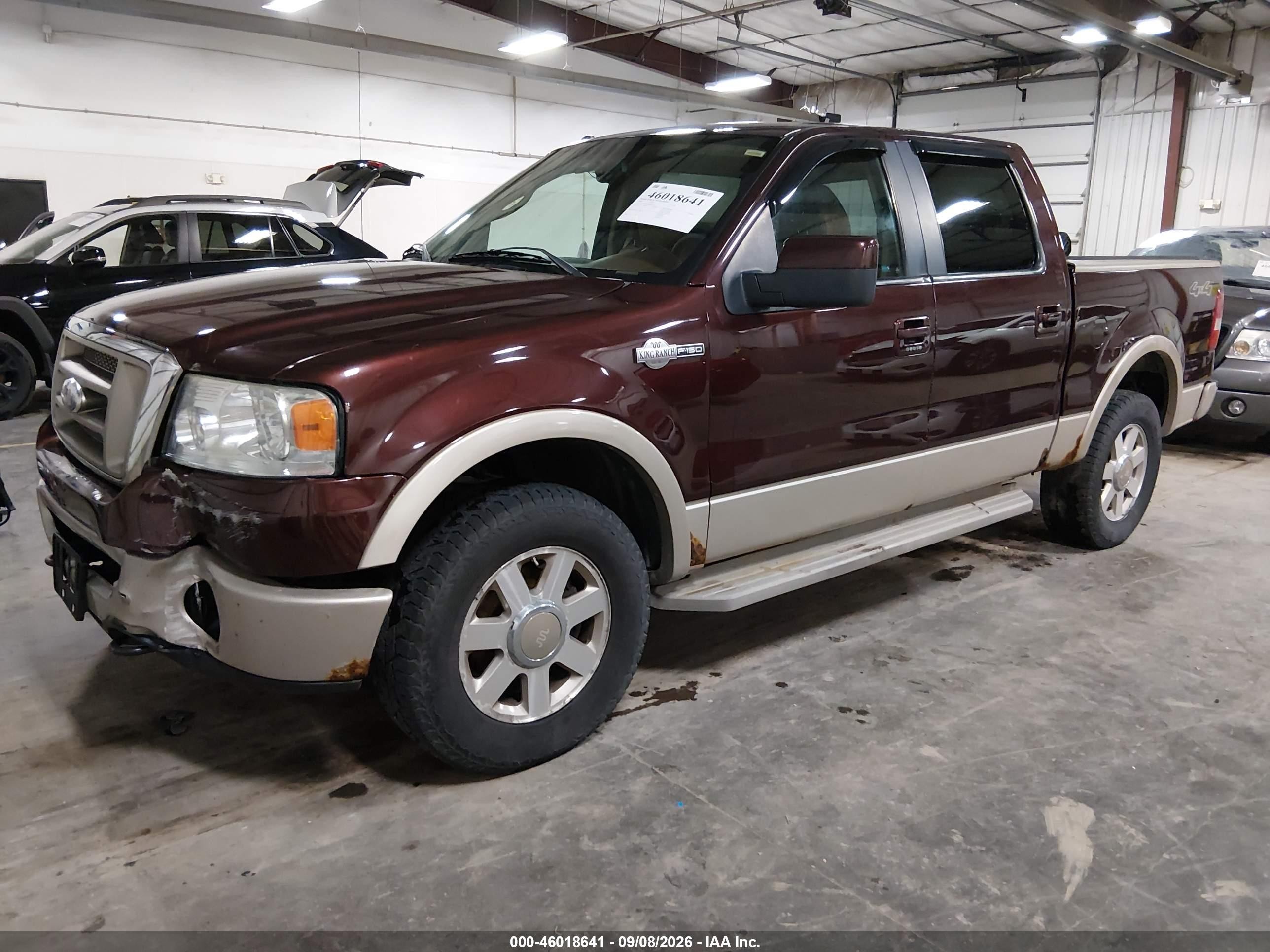 2008 Ford F-150 60th Anniversary/fx4/king Ranch/lariat/xlt Maroon vin: 1FTPW14V38KE41131
