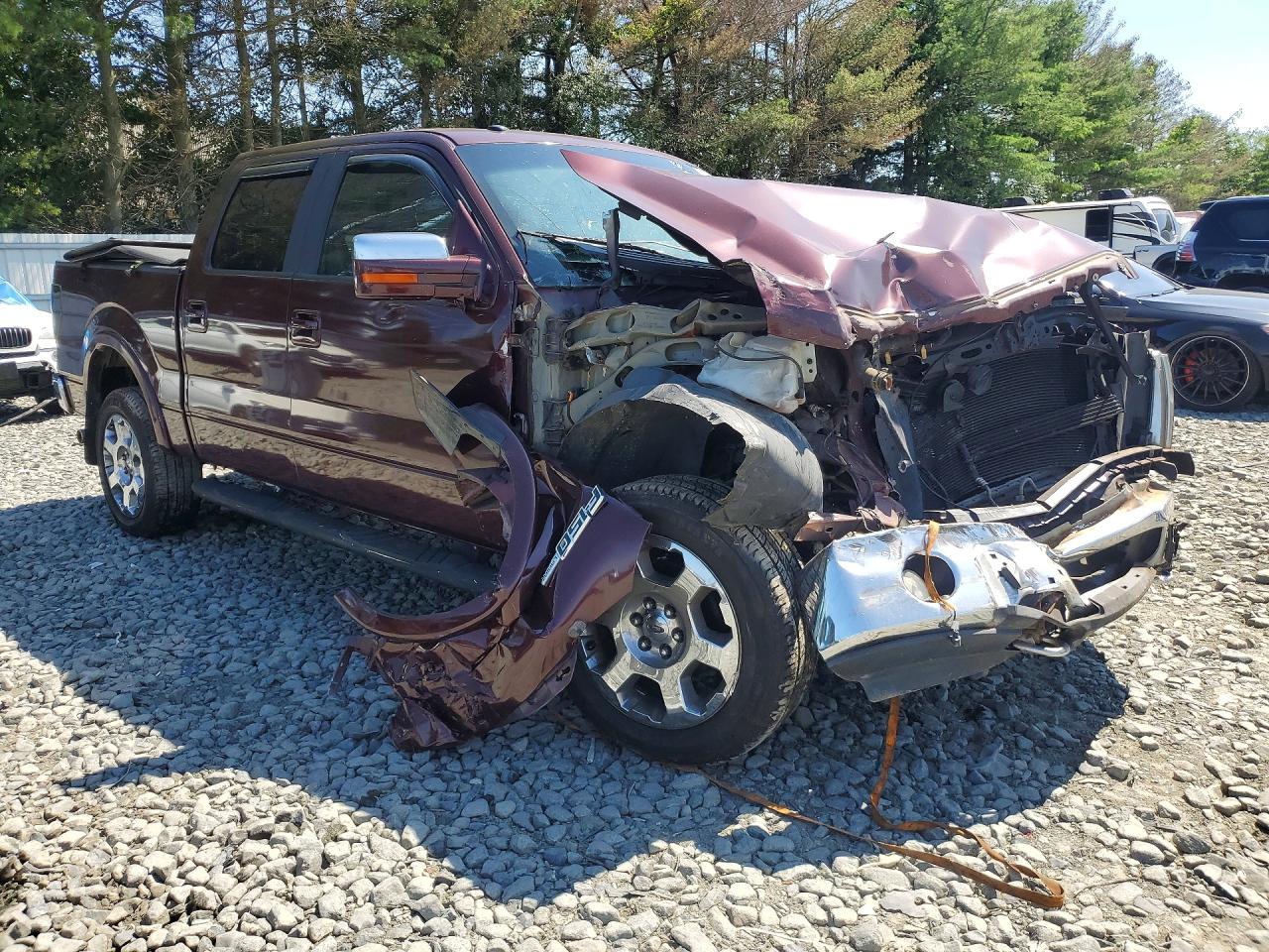 2009 Ford F150 Supercrew Burgundy vin: 1FTPW14V39FA49700