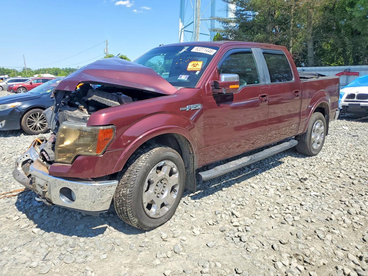 2009 Ford F150 Supercrew Burgundy vin: 1FTPW14V39FA49700