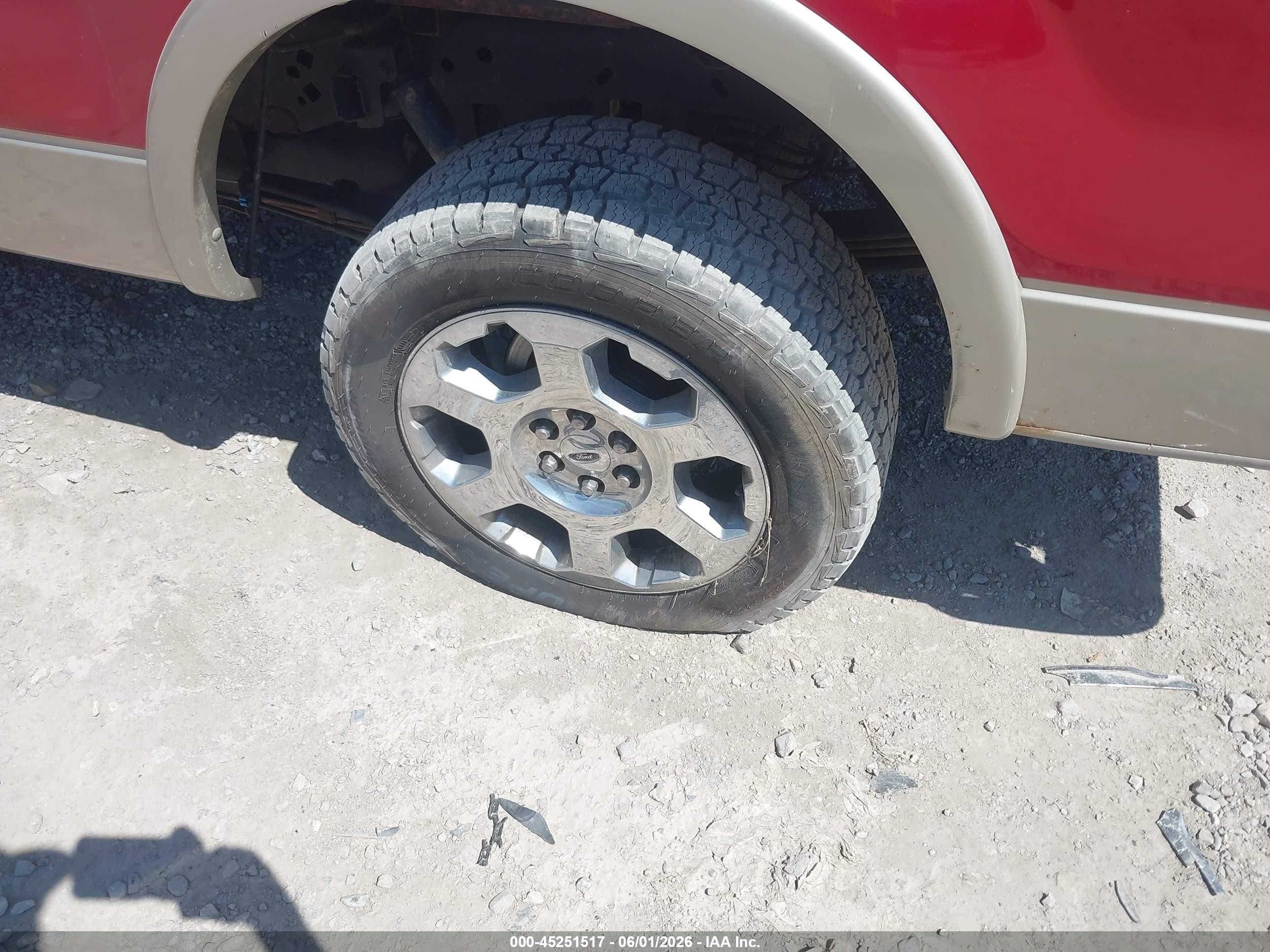 2009 Ford F-150 Lariat Красный vin: 1FTPW14V39FA62138