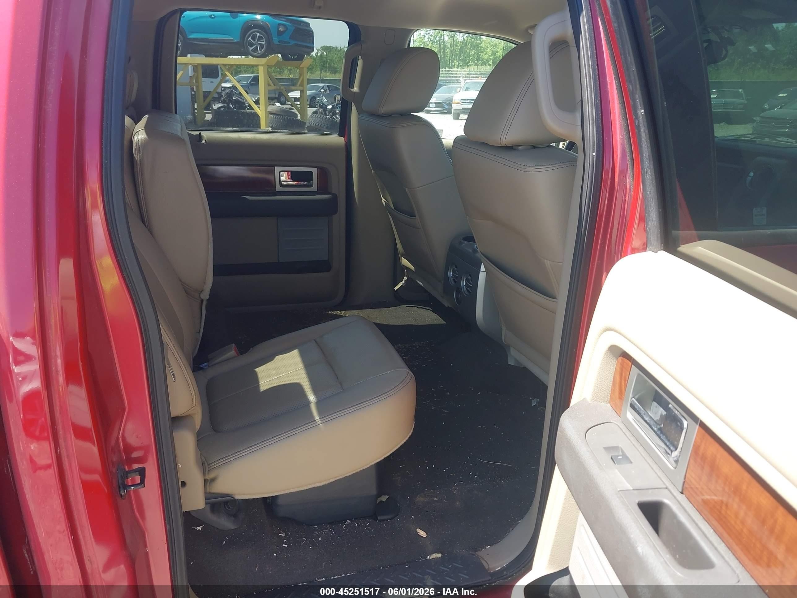 2009 Ford F-150 Lariat Красный vin: 1FTPW14V39FA62138