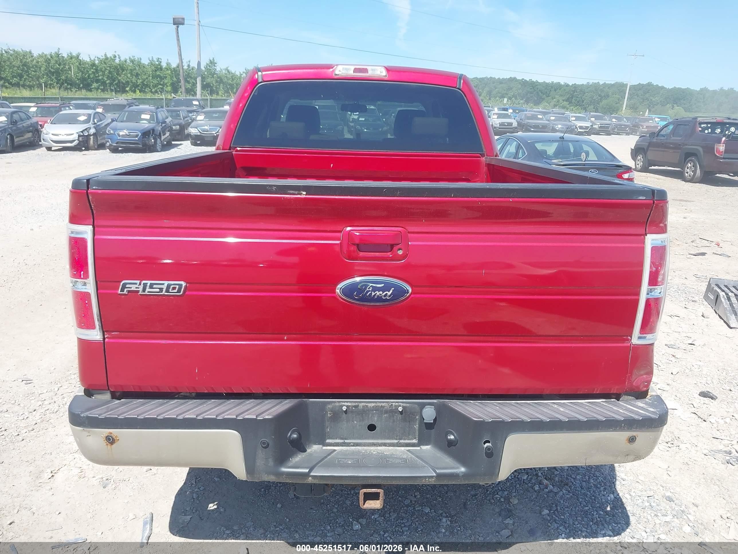 2009 Ford F-150 Lariat Красный vin: 1FTPW14V39FA62138