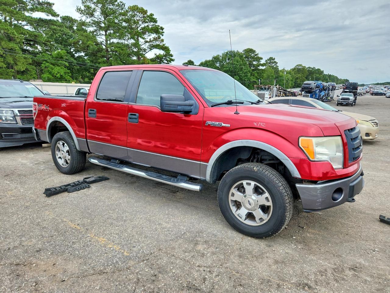 2009 Ford F150 Supercrew Red vin: 1FTPW14V39FB17283
