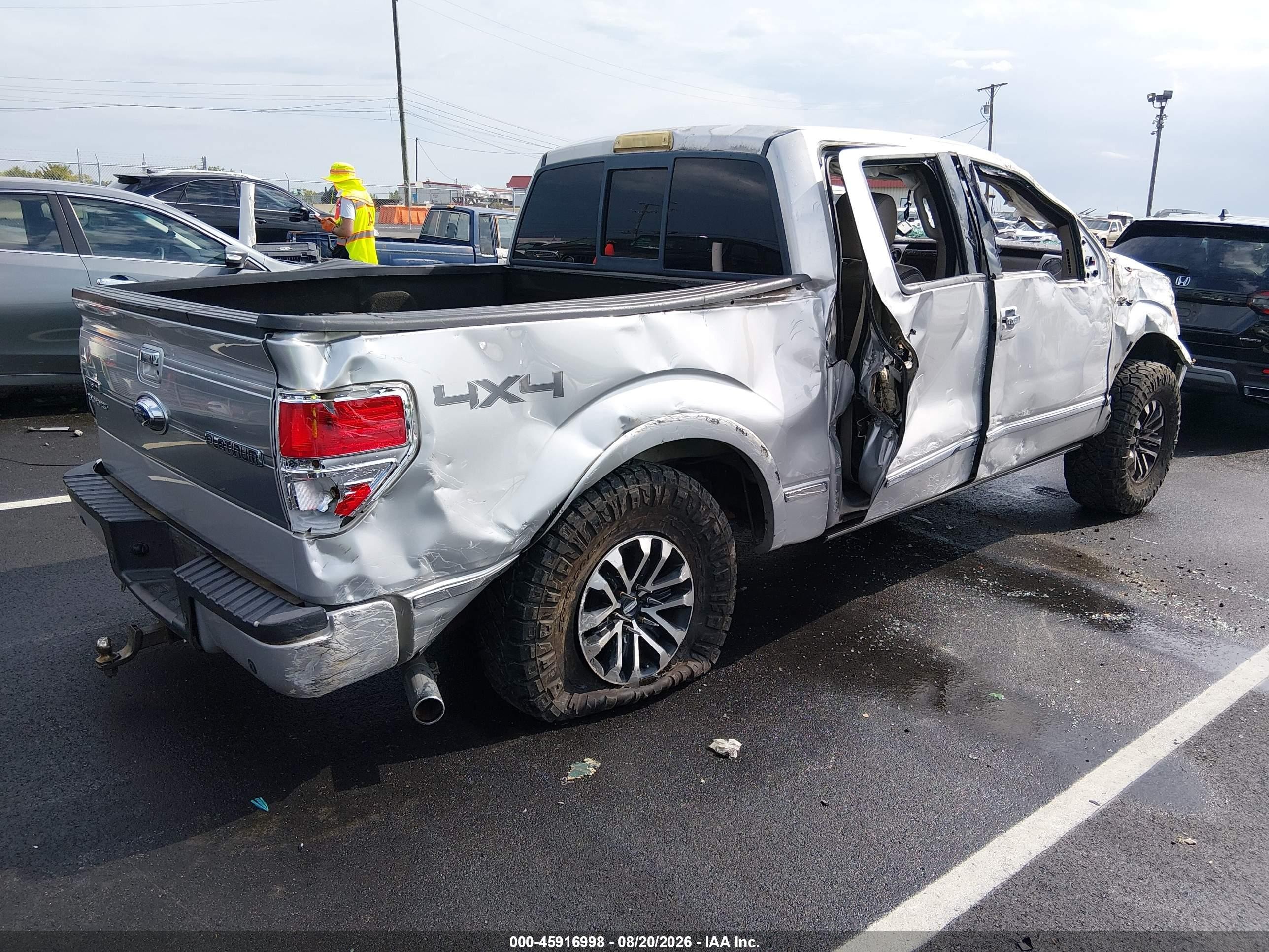 2009 Ford F-150 Platinum Серебряный vin: 1FTPW14V39FB31202