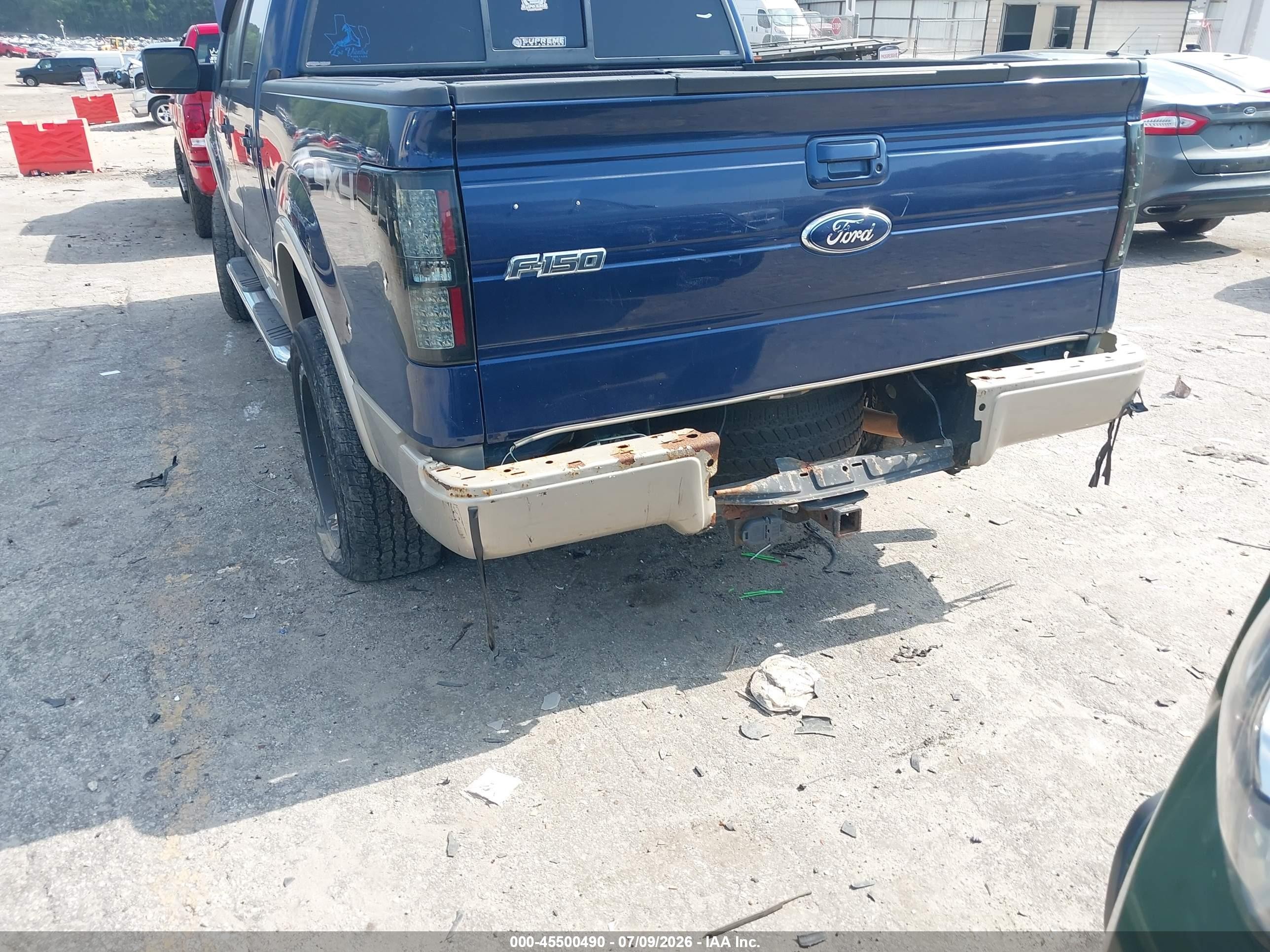 2009 Ford F-150 Lariat Blue vin: 1FTPW14V39FB46153
