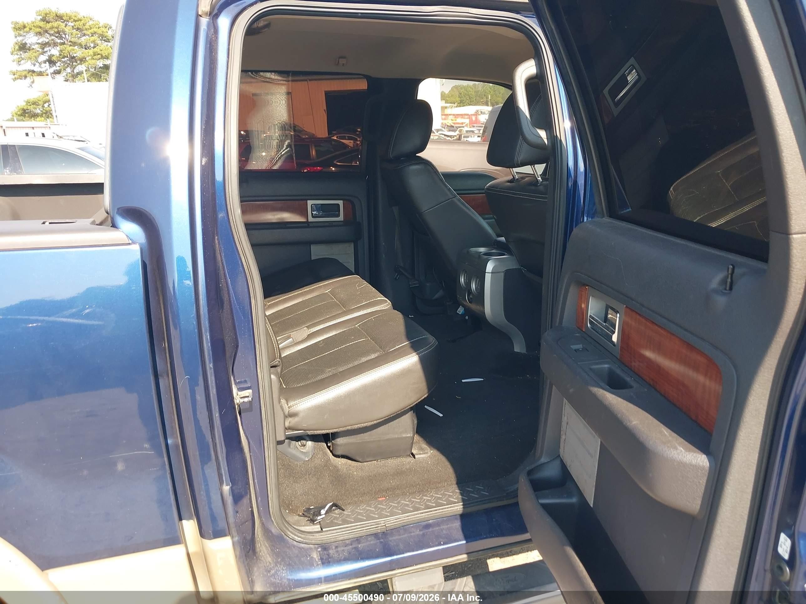 2009 Ford F-150 Lariat Blue vin: 1FTPW14V39FB46153