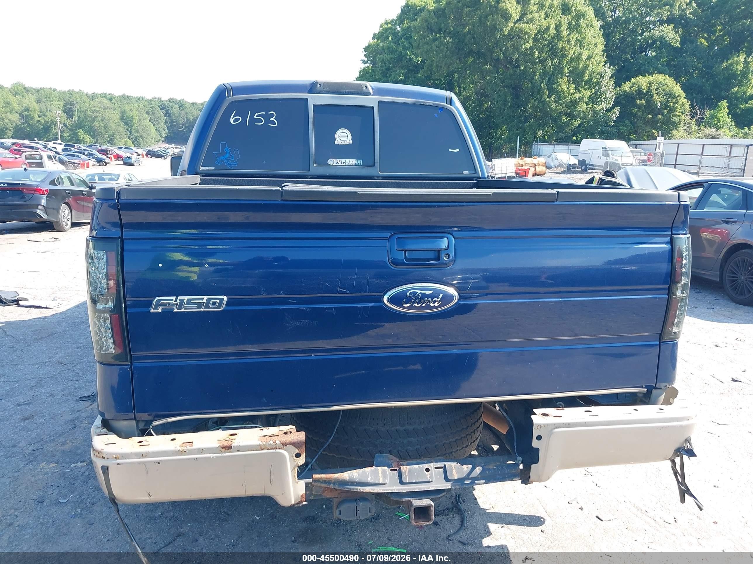 2009 Ford F-150 Lariat Blue vin: 1FTPW14V39FB46153