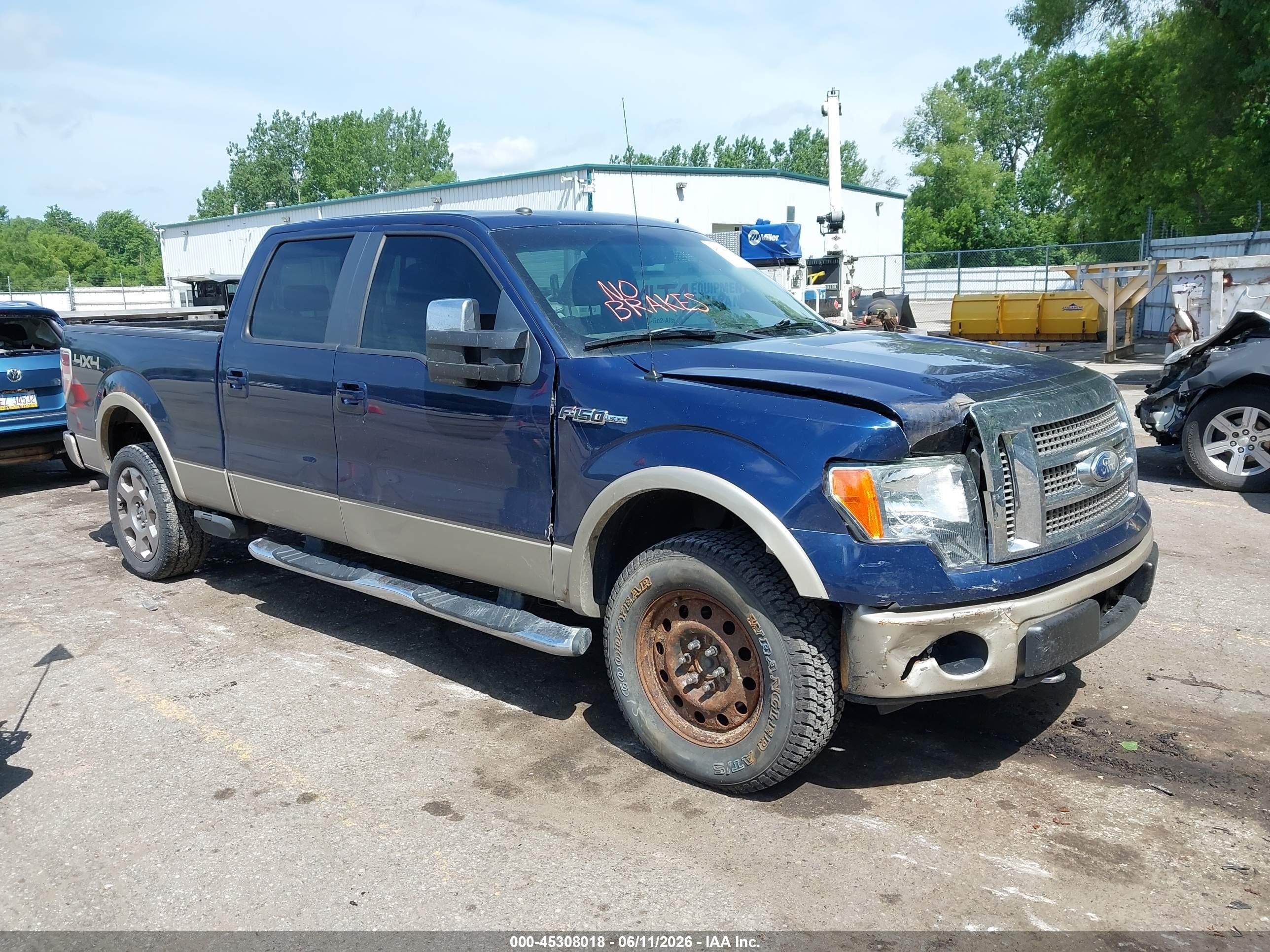 2009 Ford F-150 Fx4/king Ranch/lariat/platinum/xl/xlt Blue vin: 1FTPW14V39FB47433