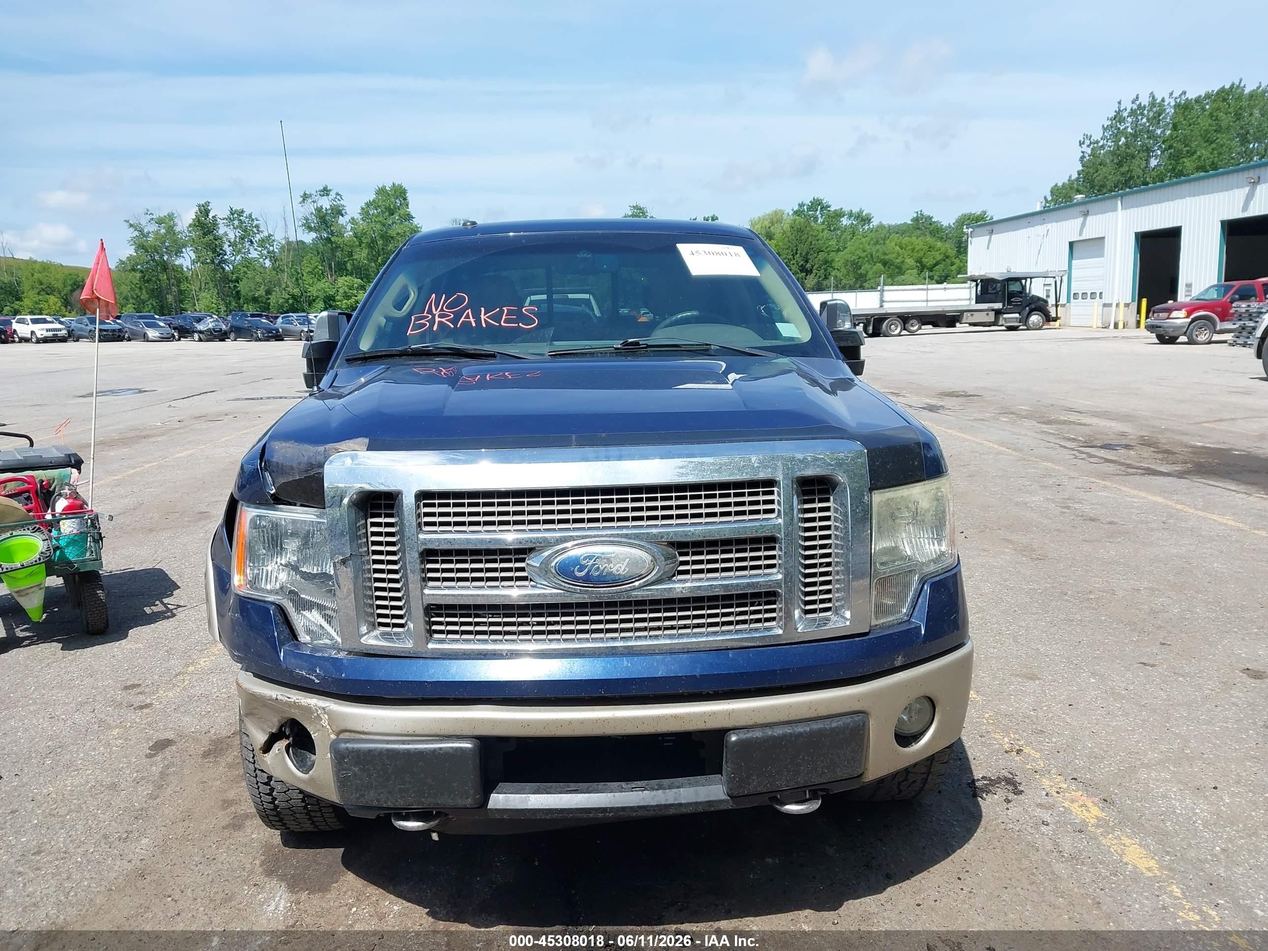 2009 Ford F-150 Fx4/king Ranch/lariat/platinum/xl/xlt Blue vin: 1FTPW14V39FB47433