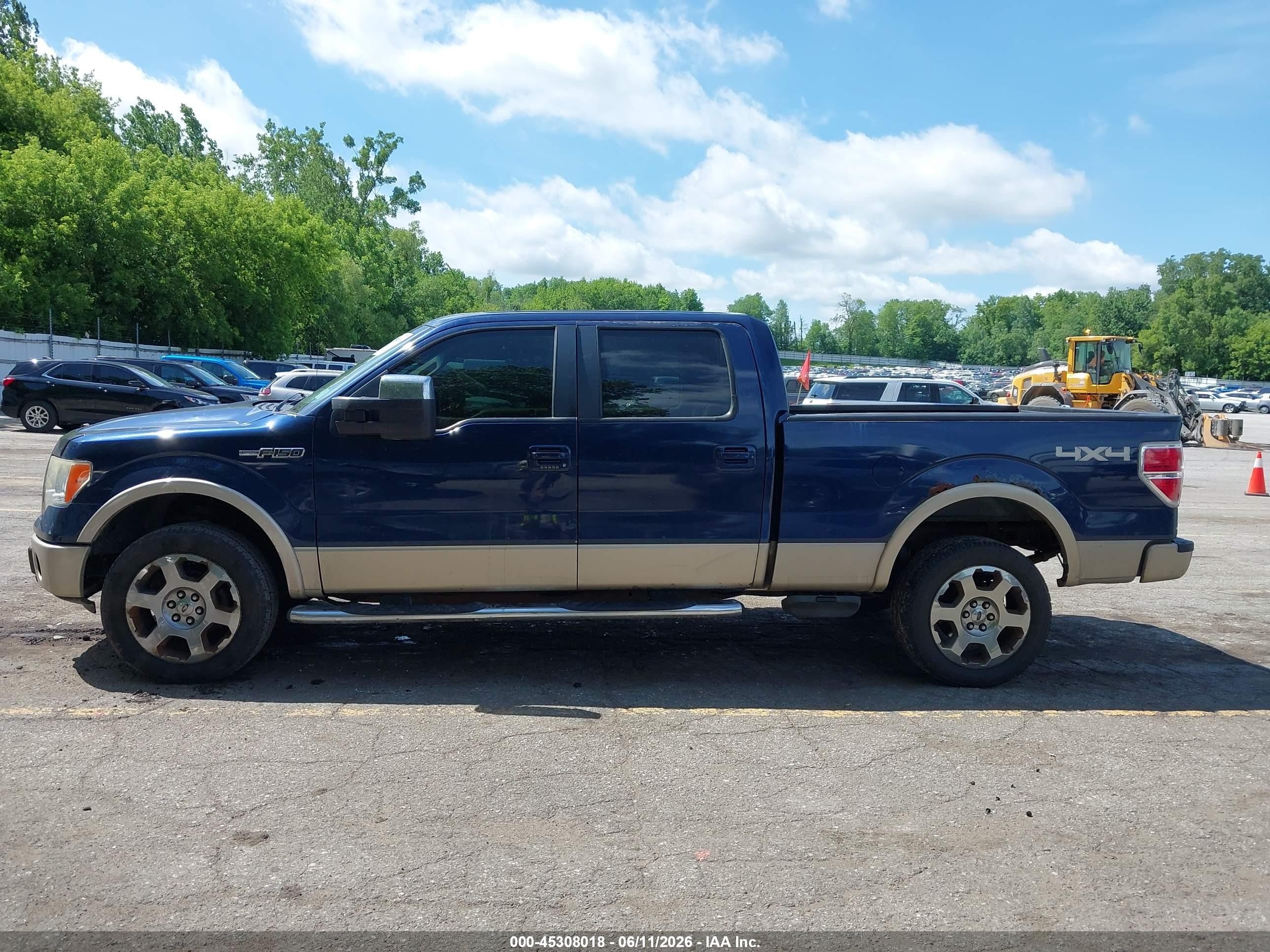 2009 Ford F-150 Fx4/king Ranch/lariat/platinum/xl/xlt Blue vin: 1FTPW14V39FB47433