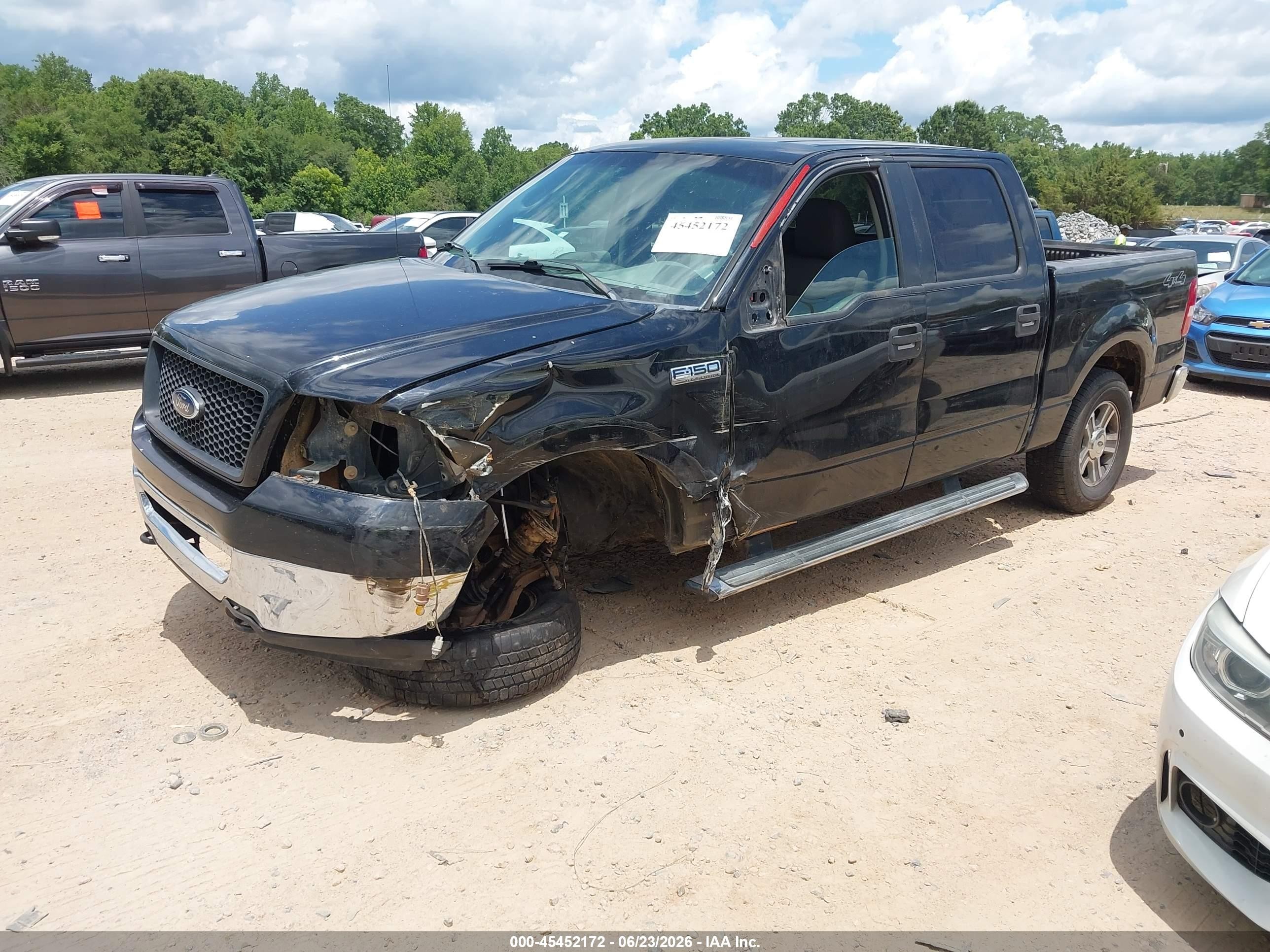 2006 Ford F-150 Fx4/lariat/xlt Black vin: 1FTPW14V46FB22942