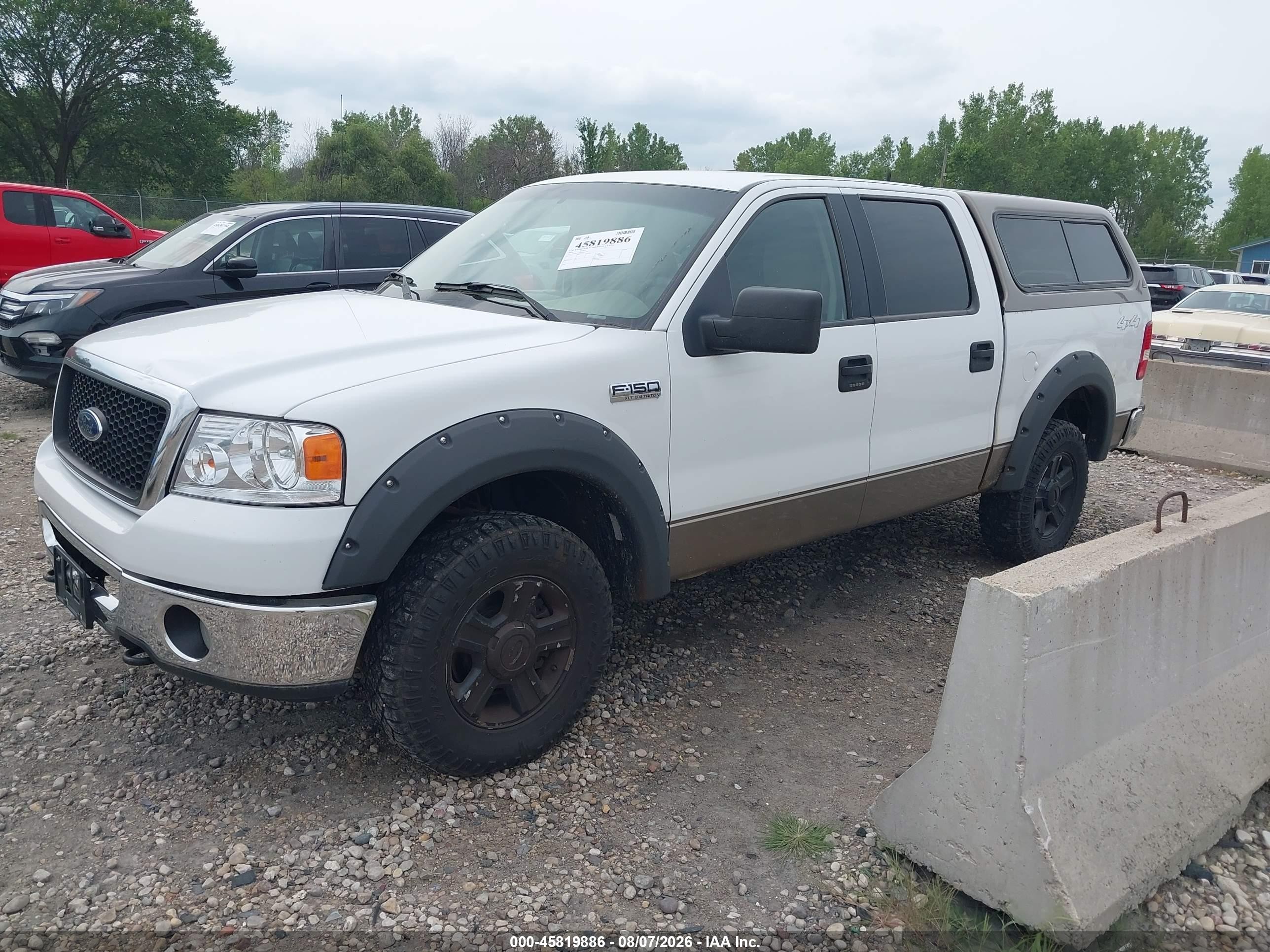 2006 Ford F-150 Fx4/lariat/xlt White vin: 1FTPW14V46FB49509