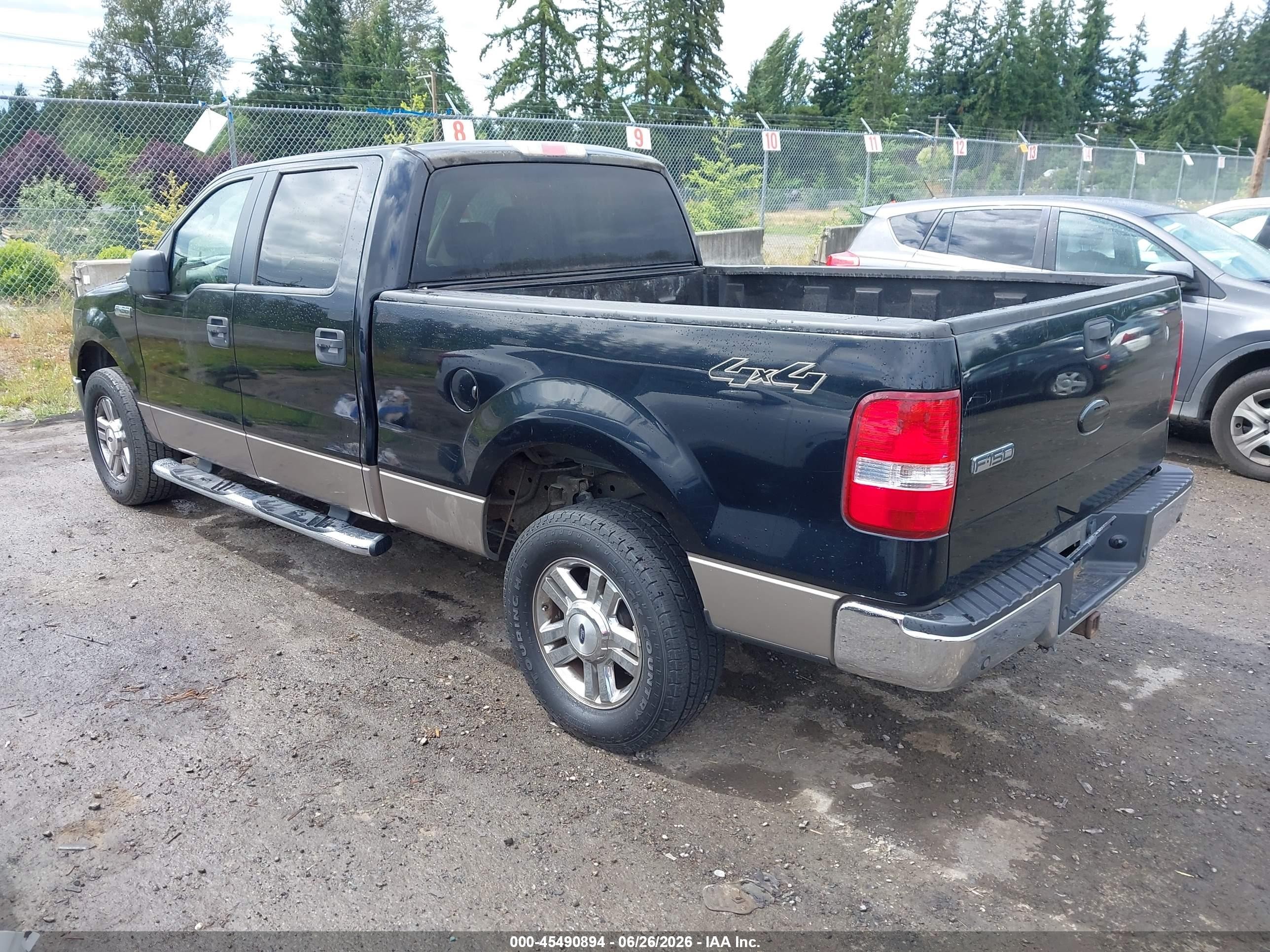 2006 Ford F-150 Fx4/lariat/xlt Black vin: 1FTPW14V46FB68125