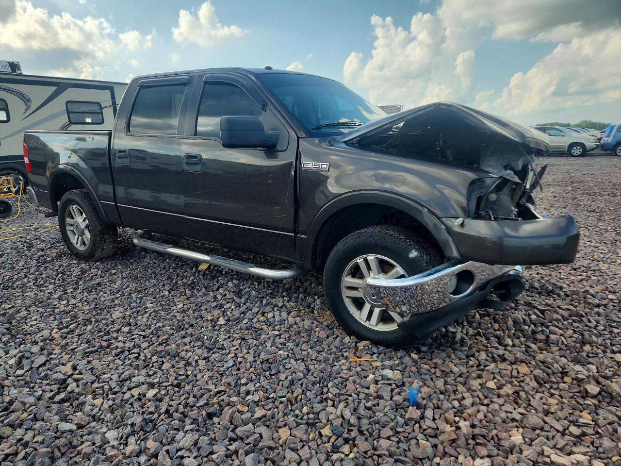 2006 Ford F150 Supercrew Gray vin: 1FTPW14V46KD83785
