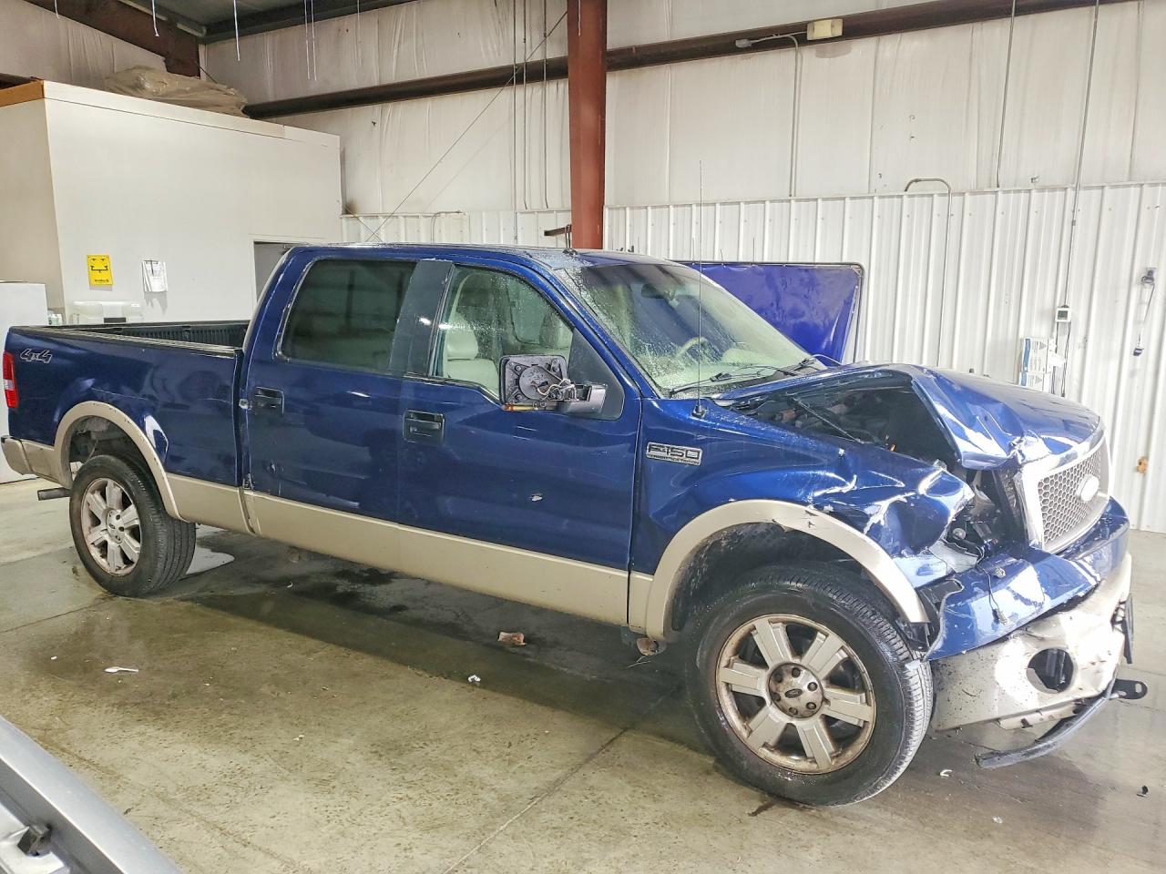 2007 Ford F150 Supercrew Blue vin: 1FTPW14V47KA94679