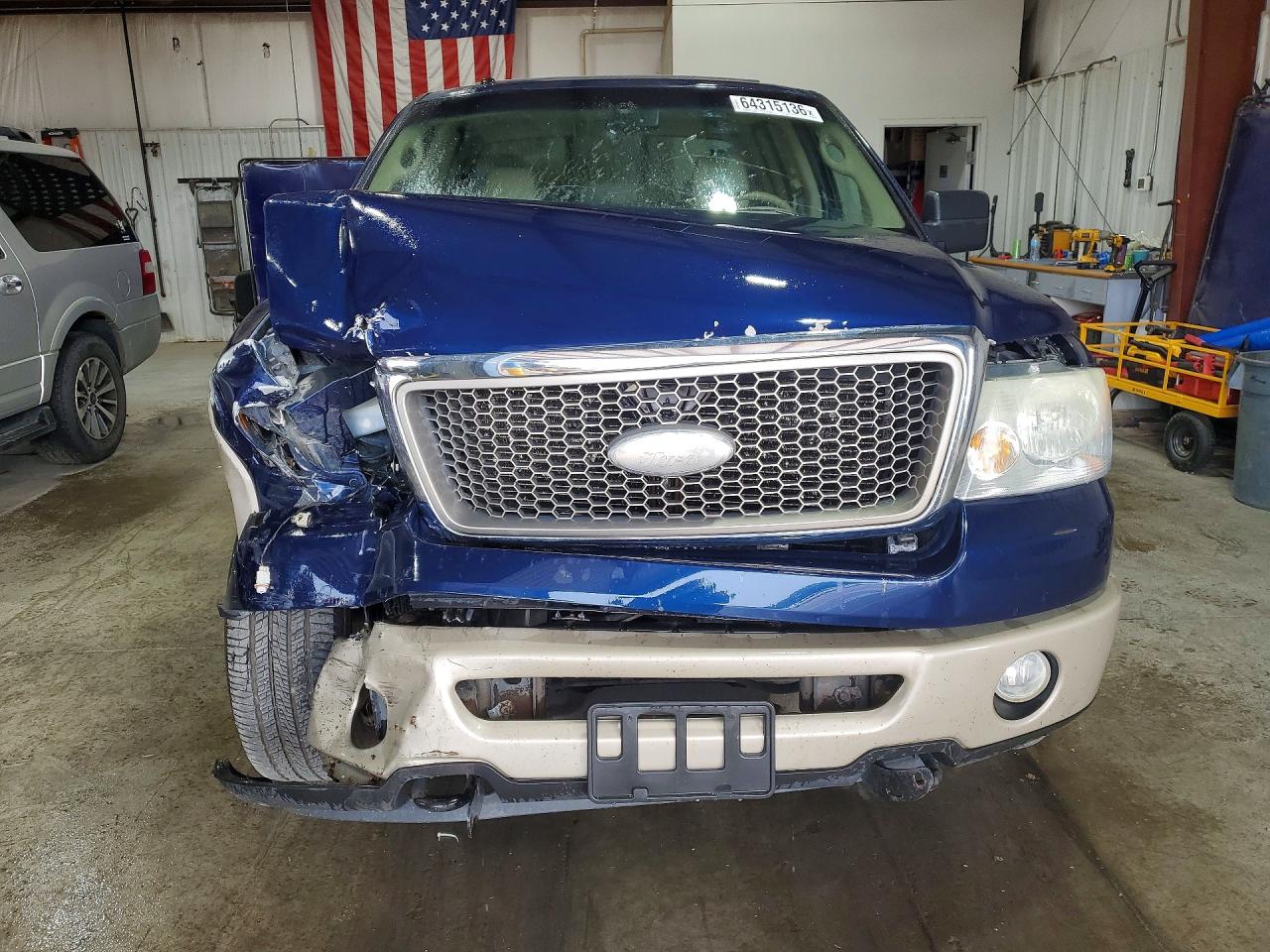 2007 Ford F150 Supercrew Blue vin: 1FTPW14V47KA94679