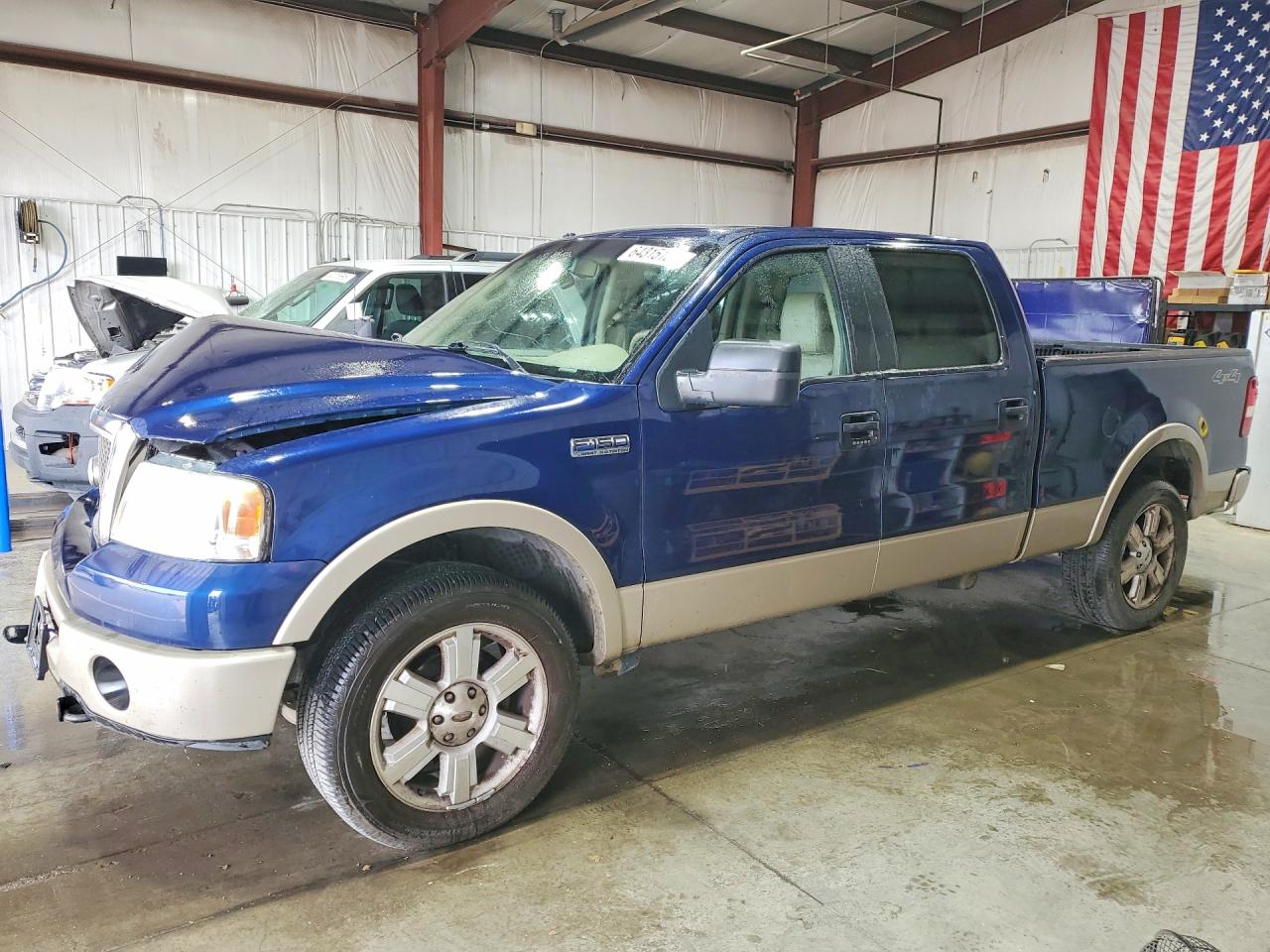 2007 Ford F150 Supercrew Blue vin: 1FTPW14V47KA94679