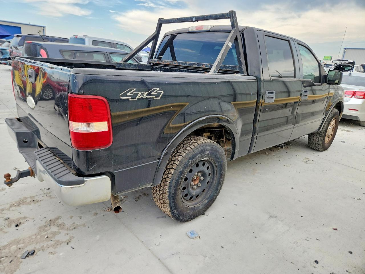 2007 Ford F150 Supercrew Black vin: 1FTPW14V47KB65895