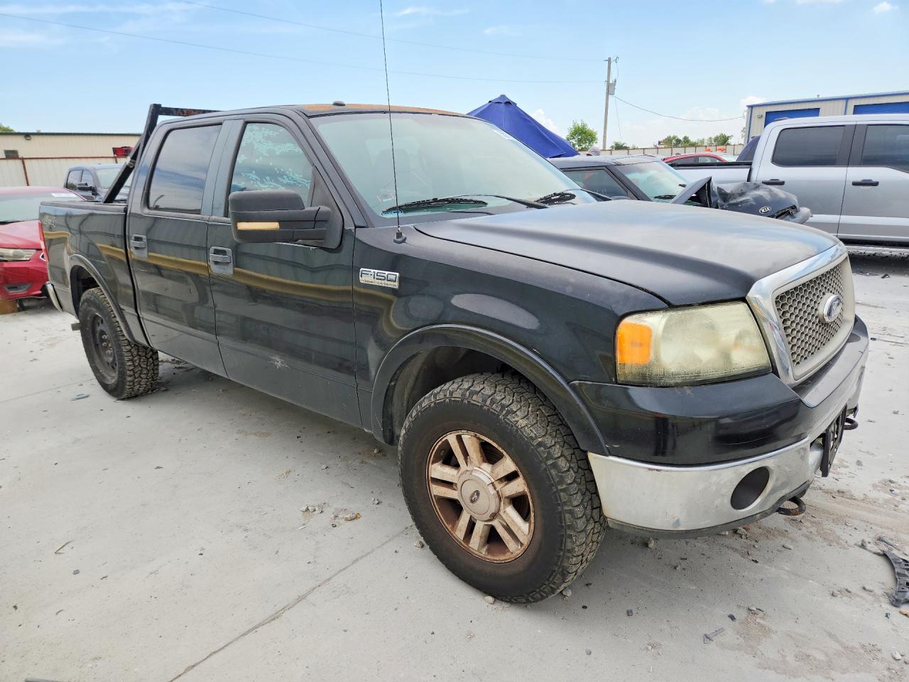 2007 Ford F150 Supercrew Black vin: 1FTPW14V47KB65895
