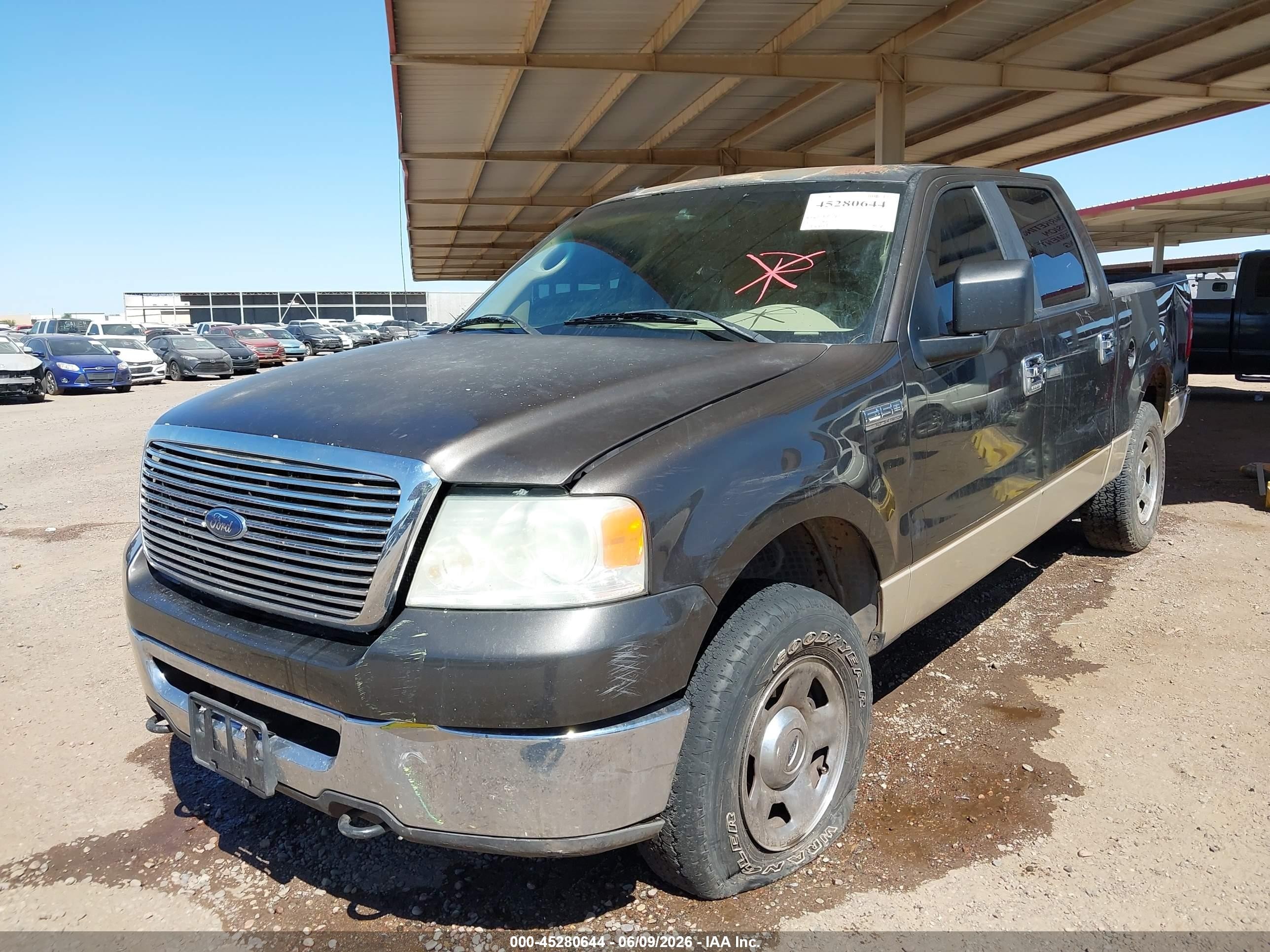 2007 Ford F-150 Fx4/lariat/xlt Black vin: 1FTPW14V47KC48811