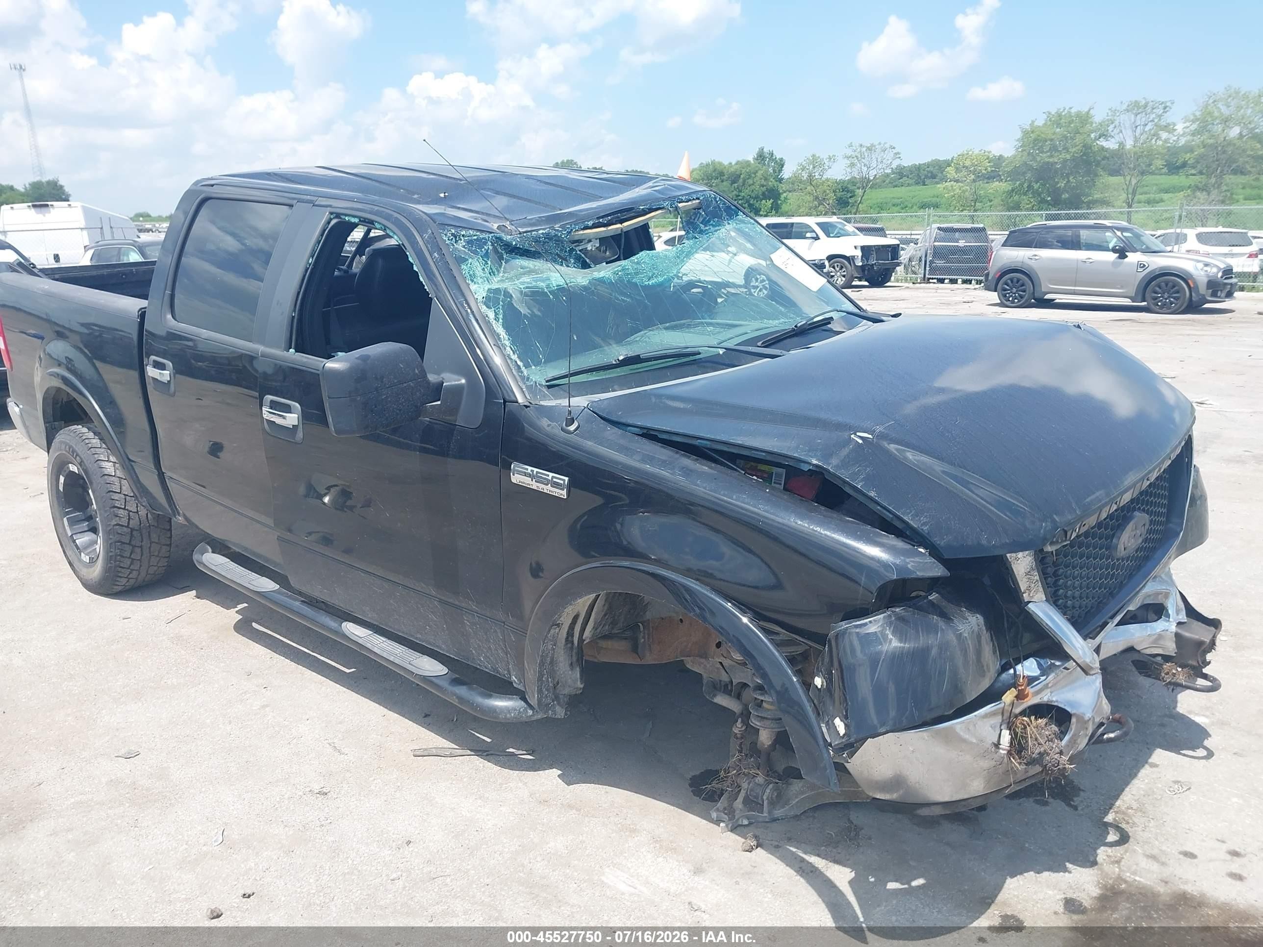 2007 Ford F-150   Black vin: 1FTPW14V47KC57993