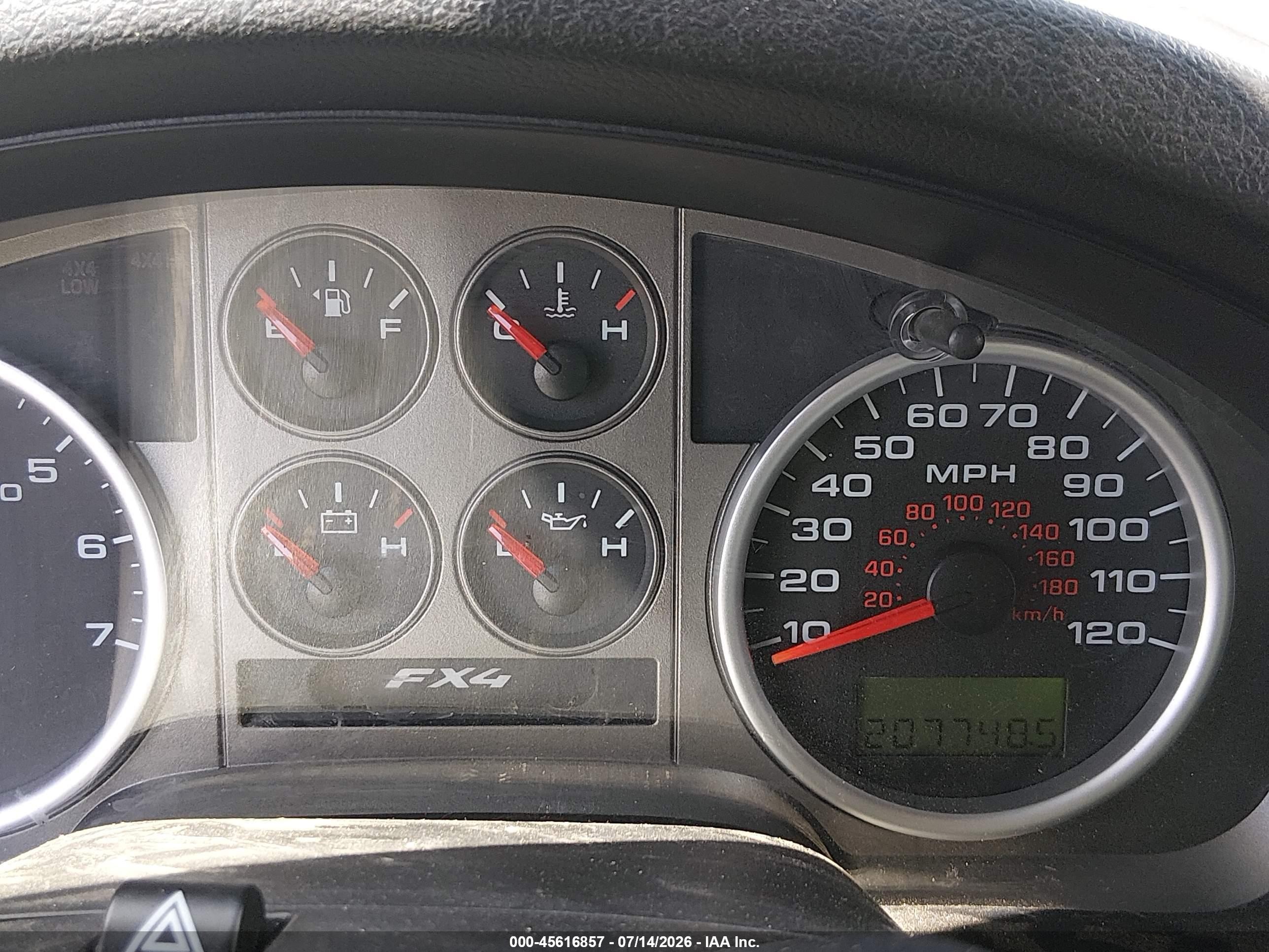 2007 Ford F-150 Fx4/lariat/xlt Серый vin: 1FTPW14V47KC64605