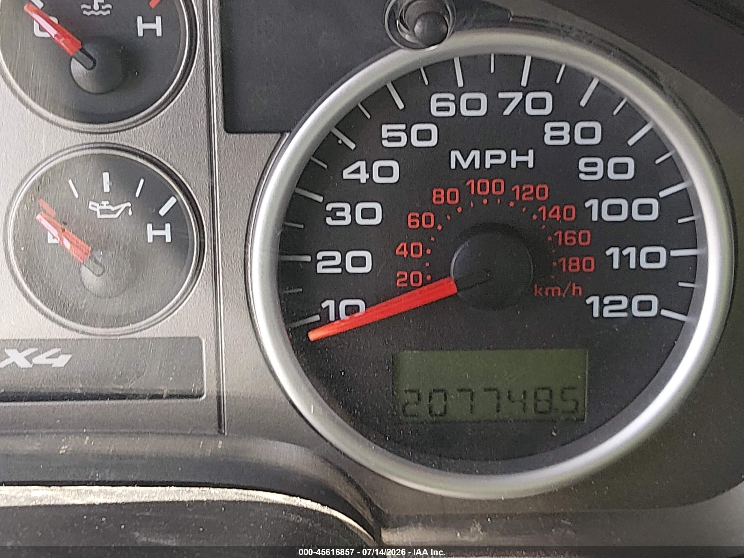 2007 Ford F-150 Fx4/lariat/xlt Серый vin: 1FTPW14V47KC64605
