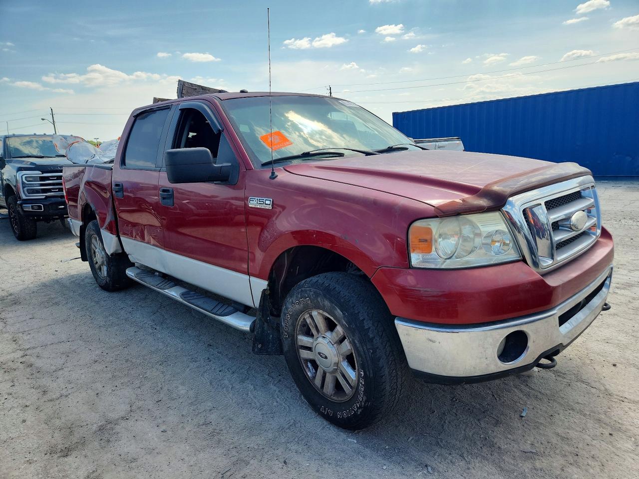 2007 Ford F150 Supercrew Red vin: 1FTPW14V47KD25855