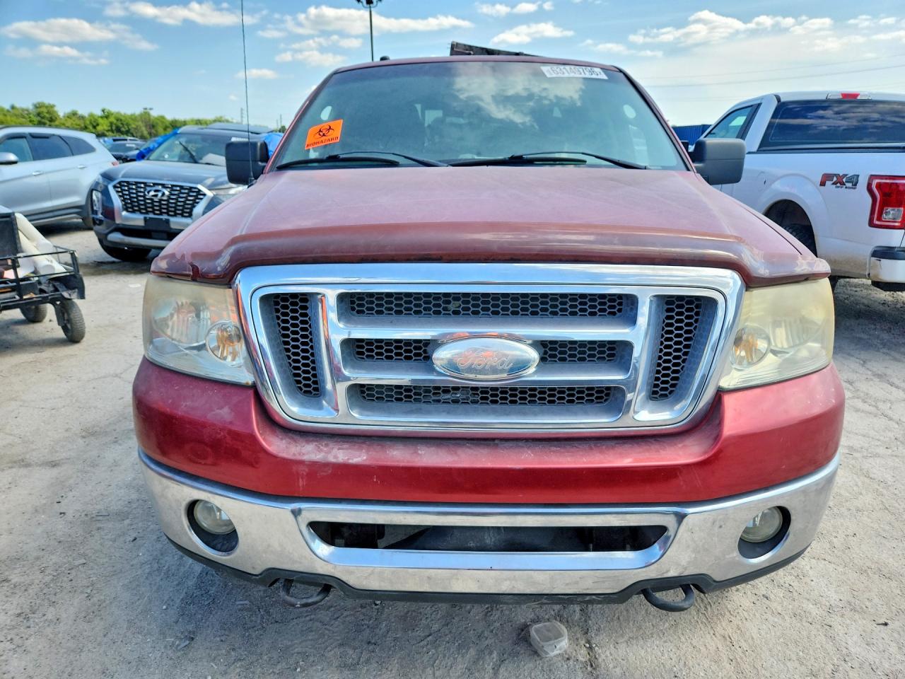 2007 Ford F150 Supercrew Red vin: 1FTPW14V47KD25855