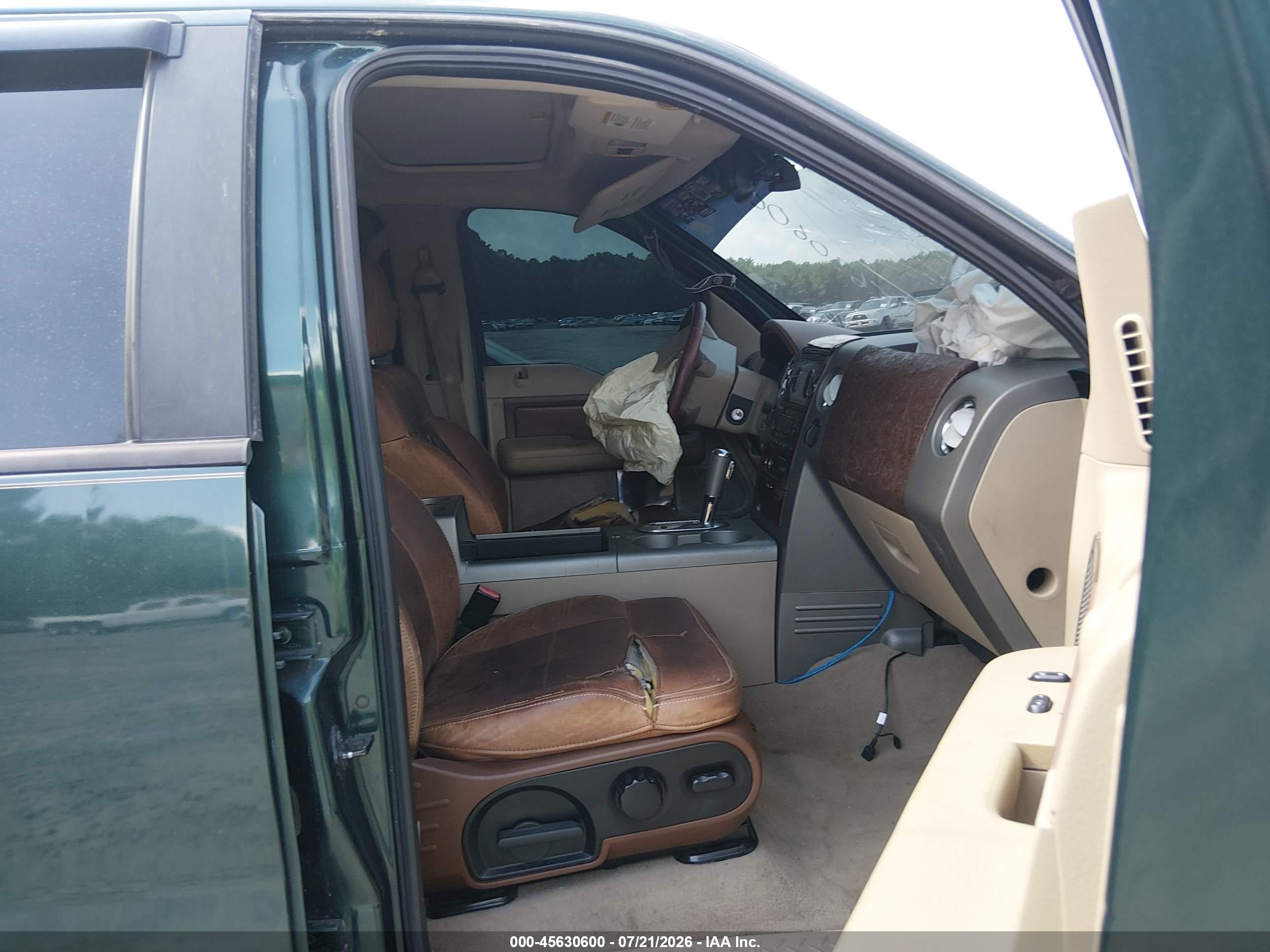 2007 Ford F-150 Fx4/lariat/xlt Green vin: 1FTPW14V47KD50108