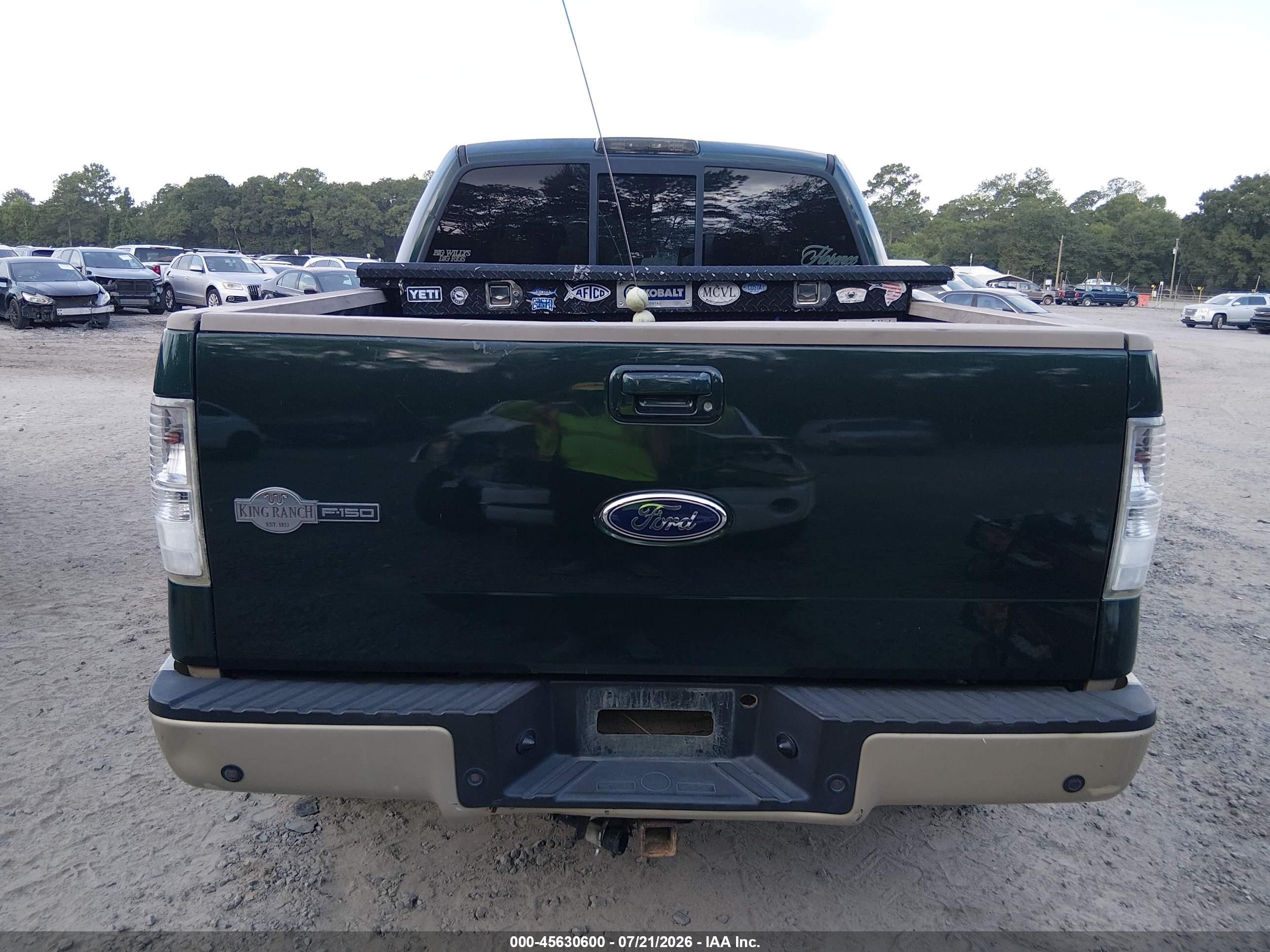 2007 Ford F-150 Fx4/lariat/xlt Green vin: 1FTPW14V47KD50108
