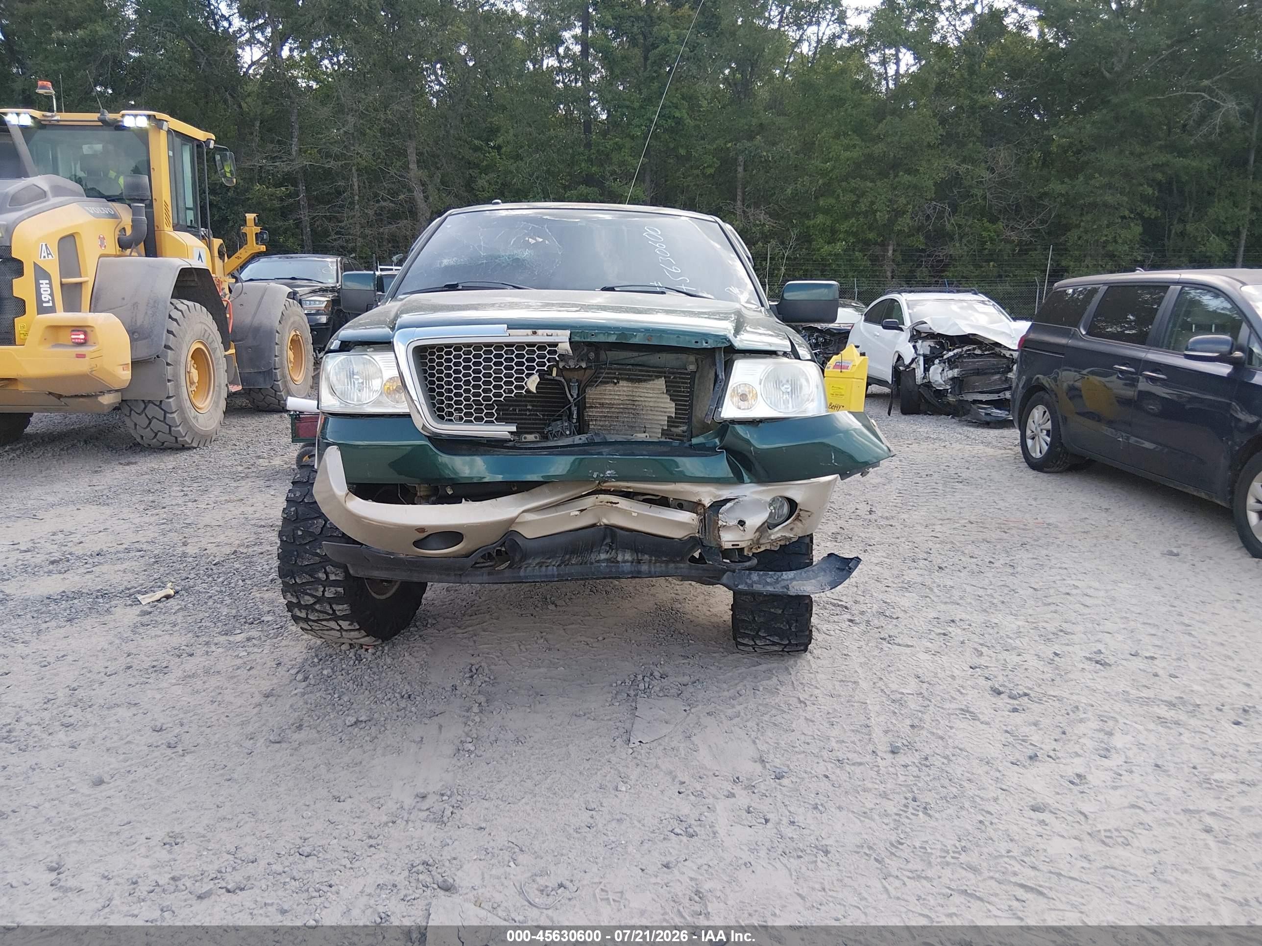 2007 Ford F-150 Fx4/lariat/xlt Green vin: 1FTPW14V47KD50108