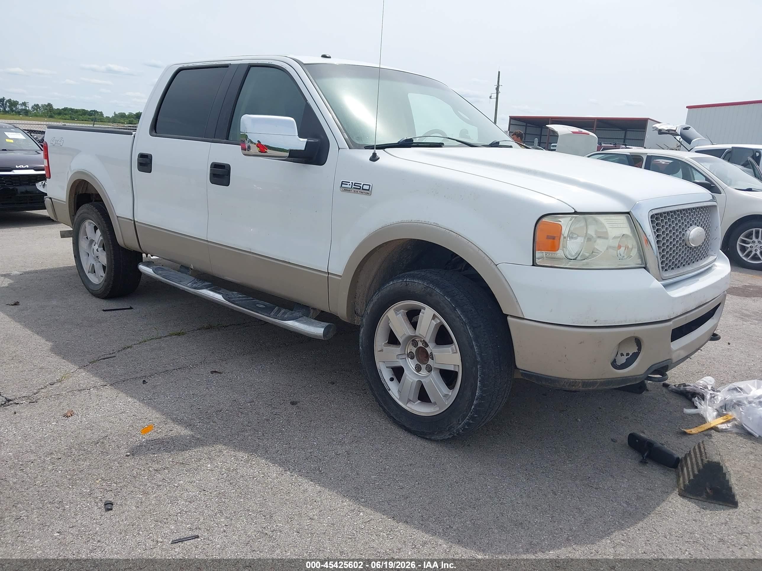 2008 Ford F-150 60th Anniversary/fx4/king Ranch/lariat/xlt White vin: 1FTPW14V48FA37828