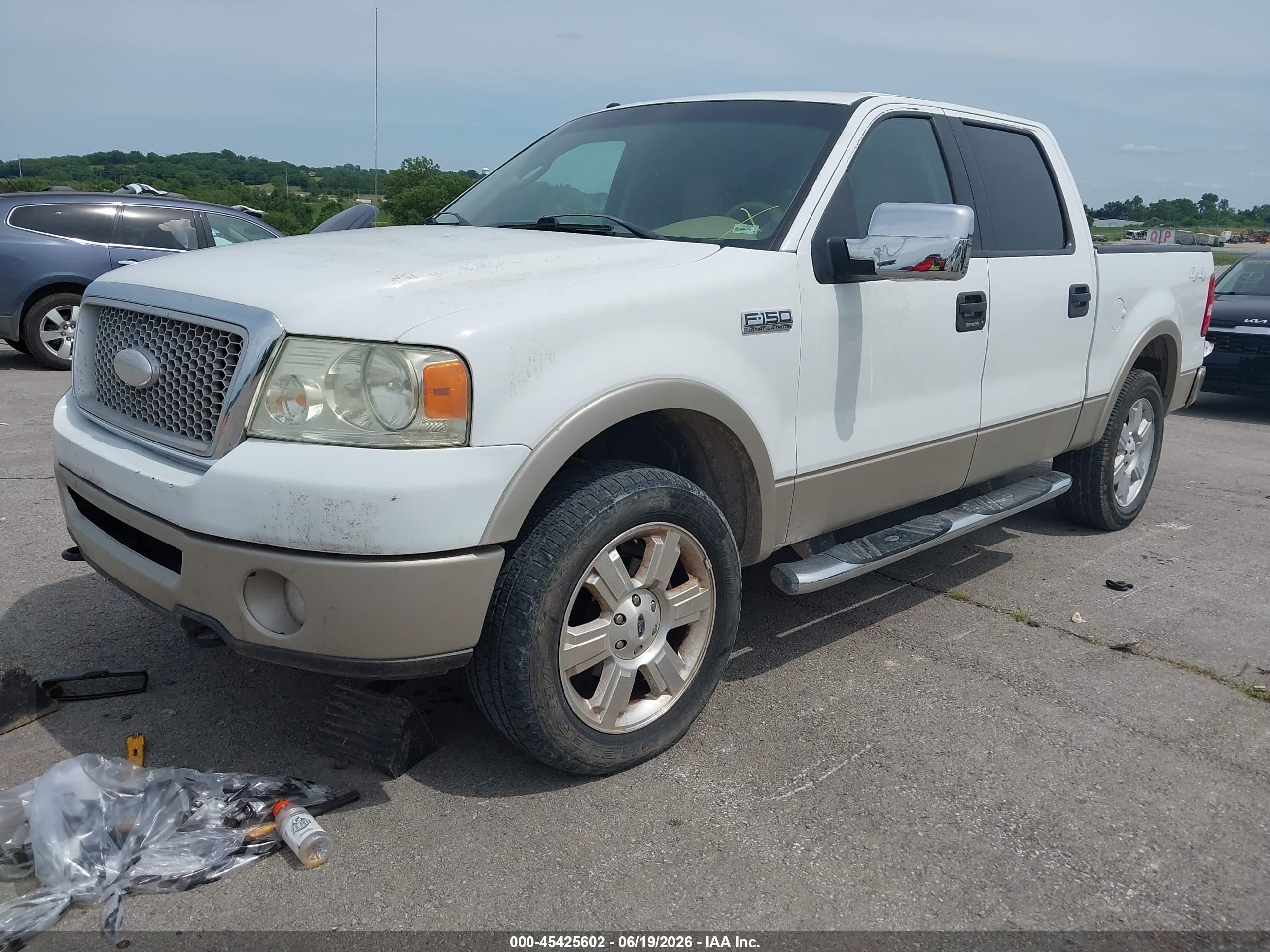 2008 Ford F-150 60th Anniversary/fx4/king Ranch/lariat/xlt White vin: 1FTPW14V48FA37828