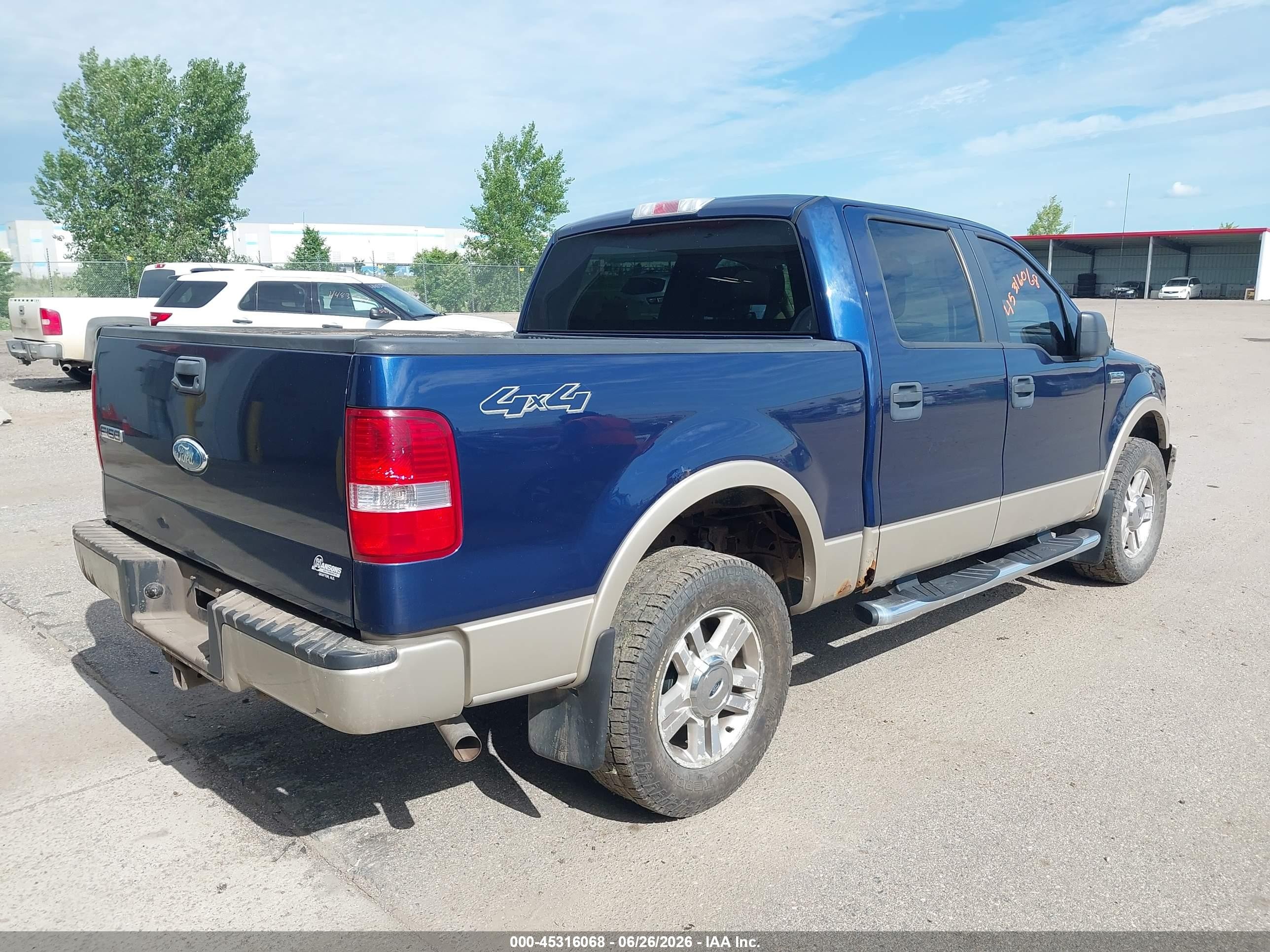 2008 Ford F-150 60th Anniversary/fx4/king Ranch/lariat/xlt Синий vin: 1FTPW14V48FA83658