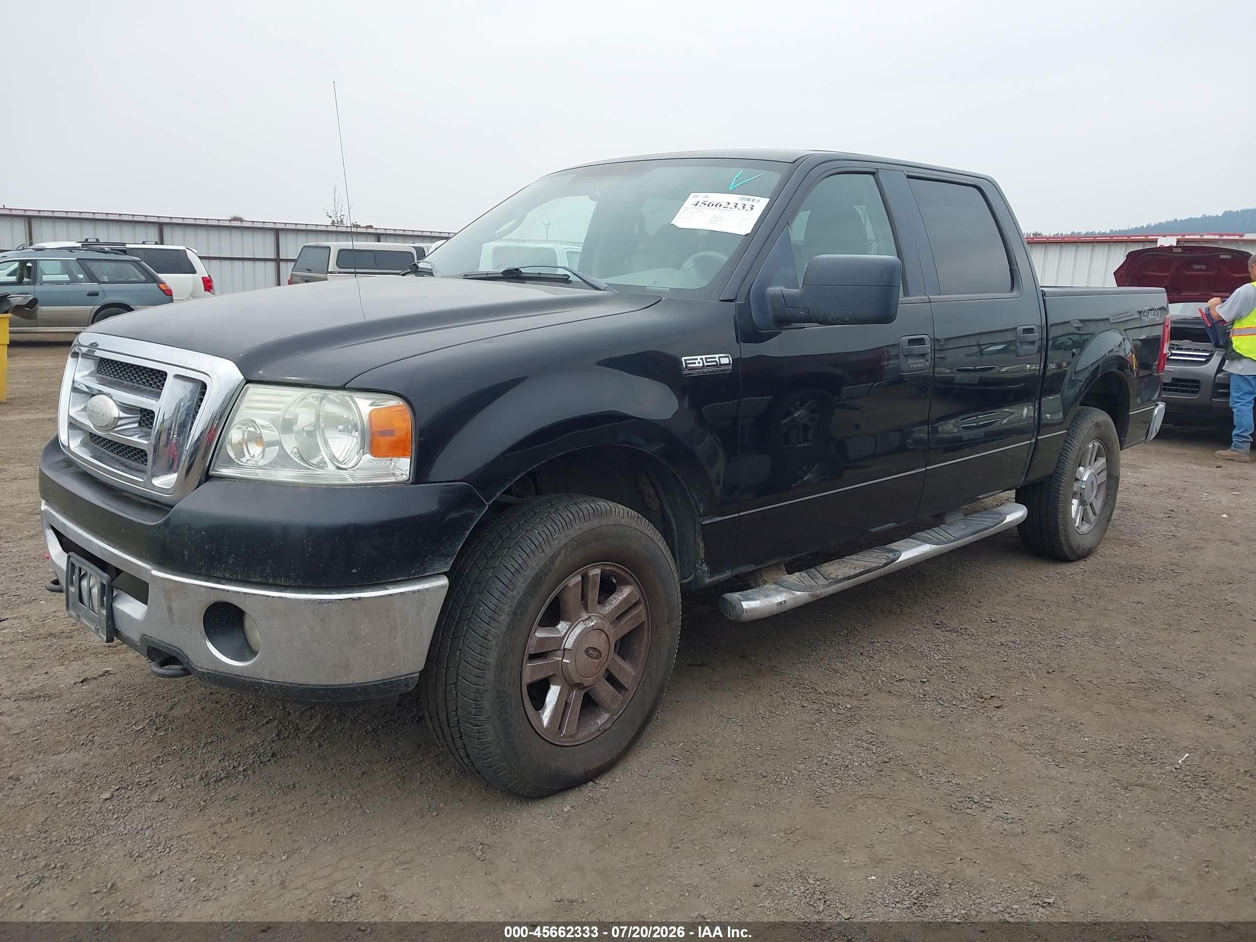 2008 Ford F-150 60th Anniversary/fx4/king Ranch/lariat/xlt Black vin: 1FTPW14V48FA94269