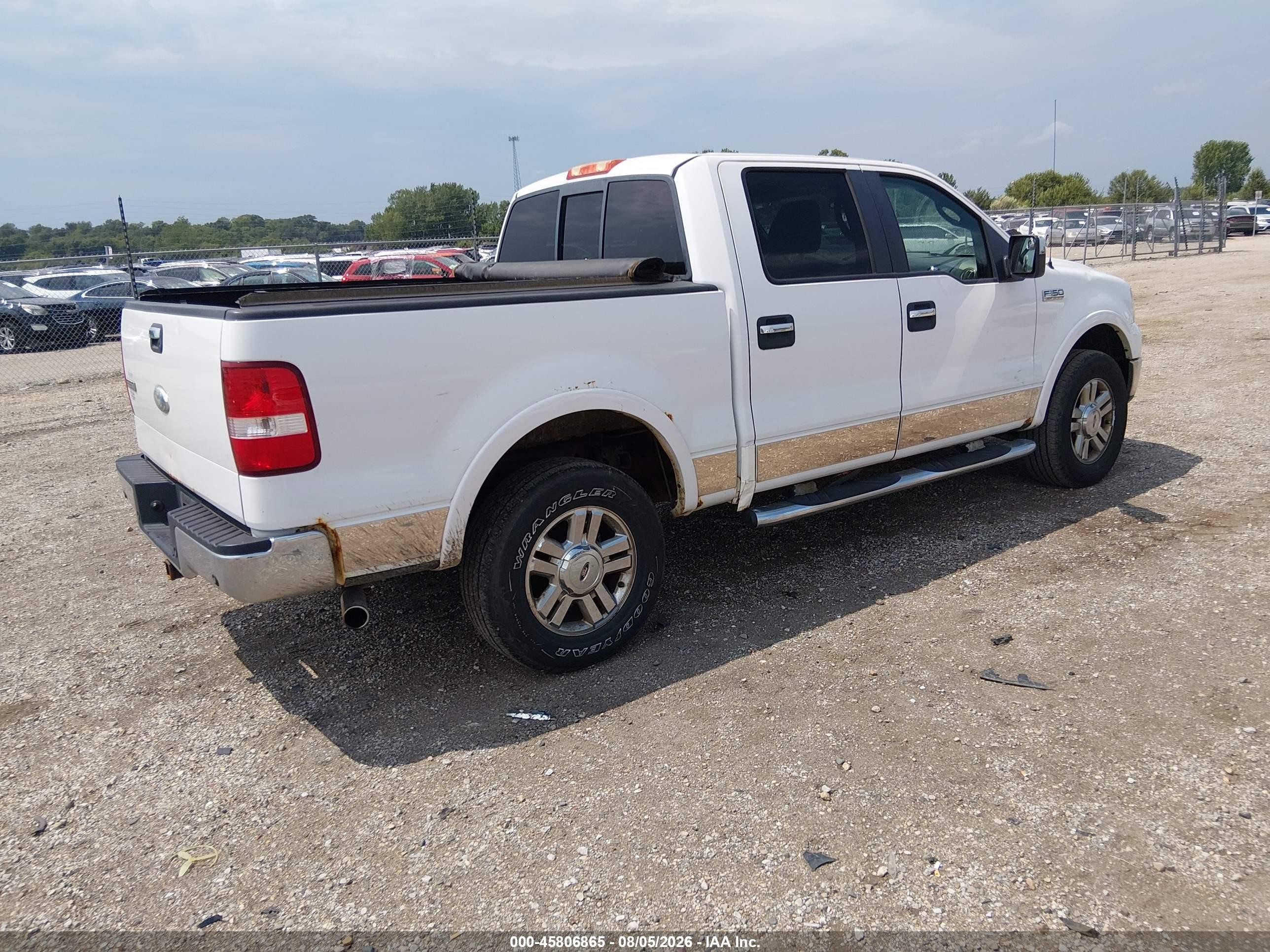 2008 Ford F-150 60th Anniversary/fx4/king Ranch/lariat/xlt White vin: 1FTPW14V48FB01544