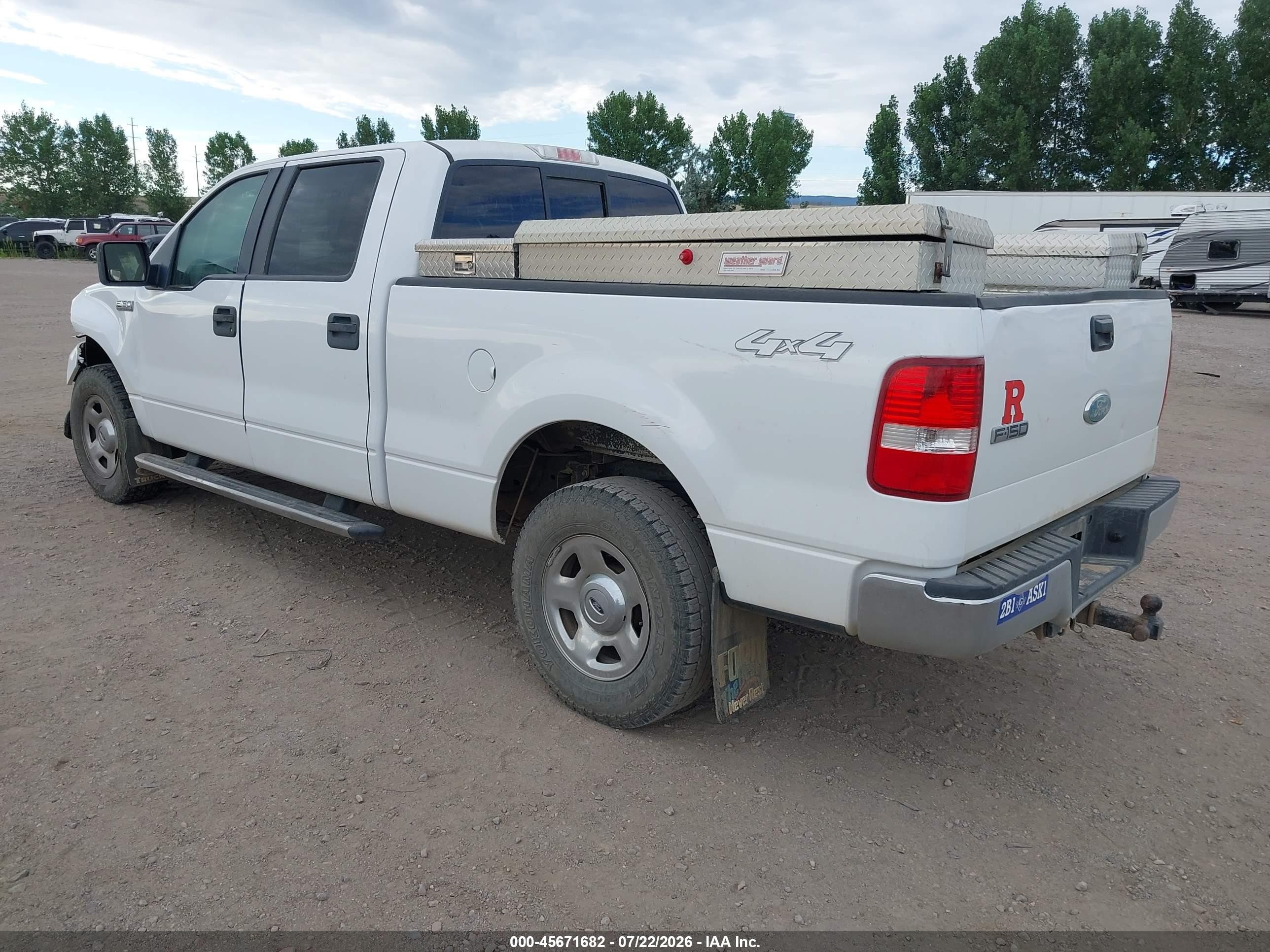2008 Ford F-150 60th Anniversary/fx4/king Ranch/lariat/xlt White vin: 1FTPW14V48FB22281