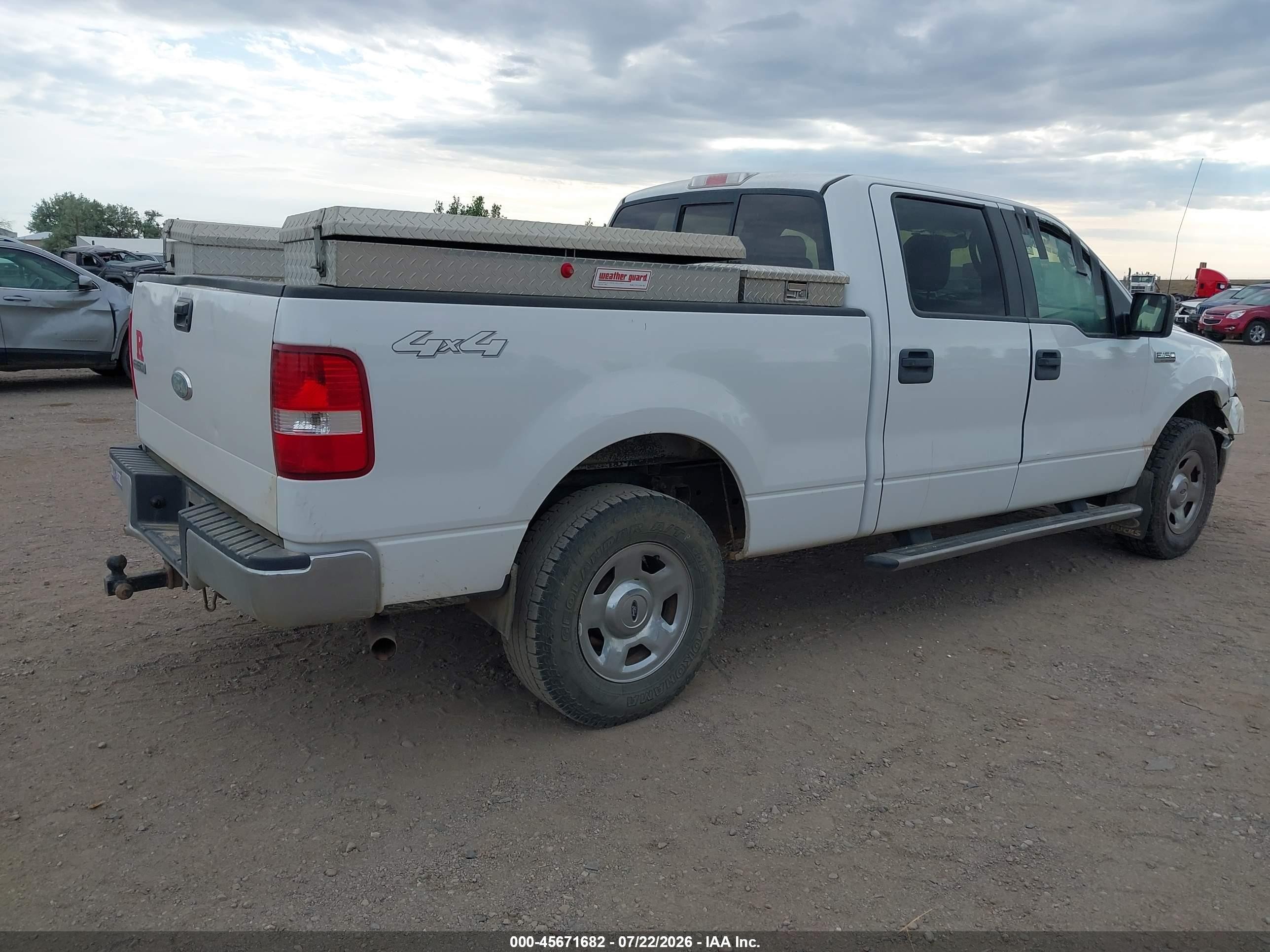 2008 Ford F-150 60th Anniversary/fx4/king Ranch/lariat/xlt White vin: 1FTPW14V48FB22281