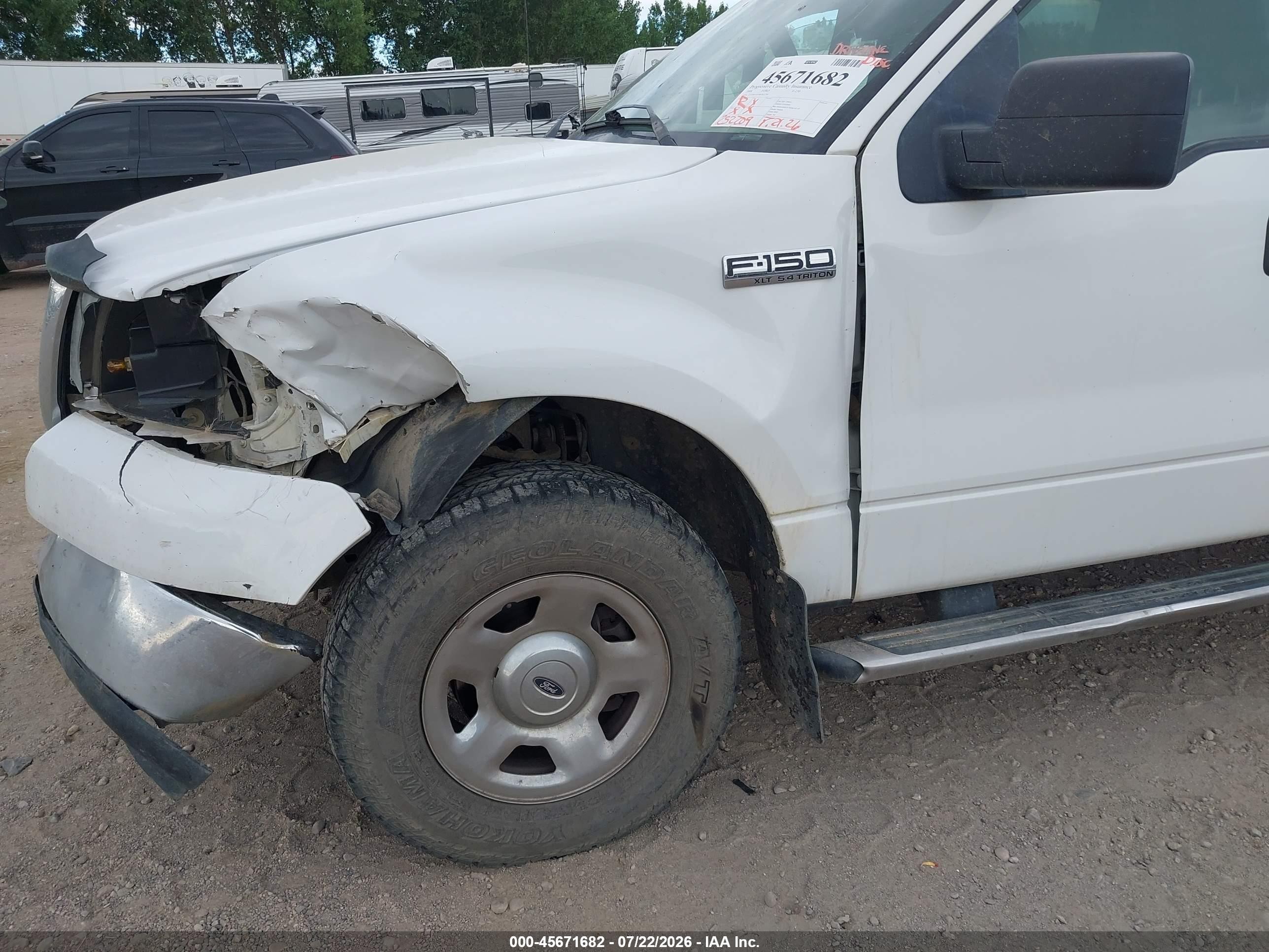 2008 Ford F-150 60th Anniversary/fx4/king Ranch/lariat/xlt White vin: 1FTPW14V48FB22281