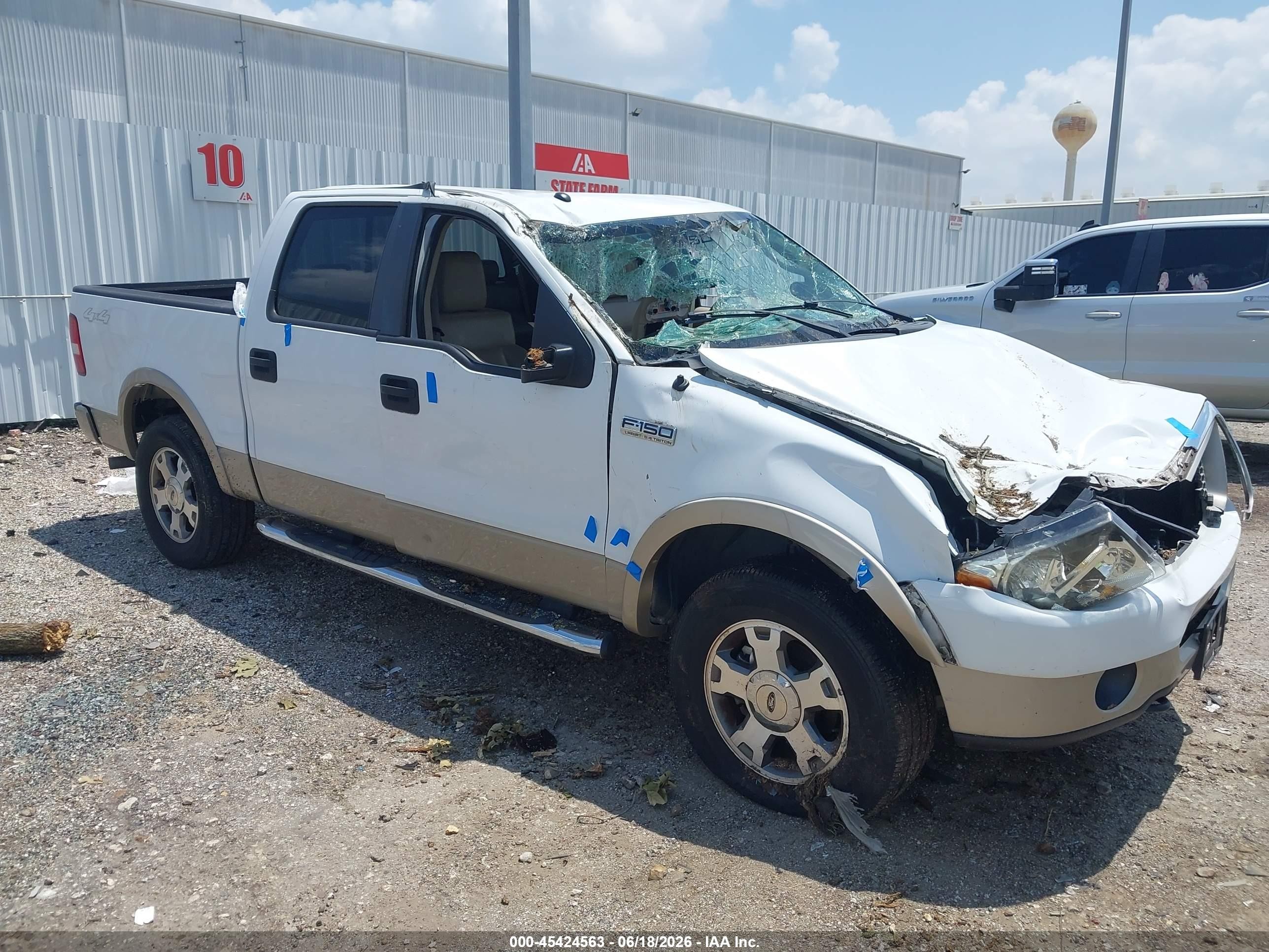 2008 Ford F-150 60th Anniversary/fx4/king Ranch/lariat/xlt White vin: 1FTPW14V48FB39162