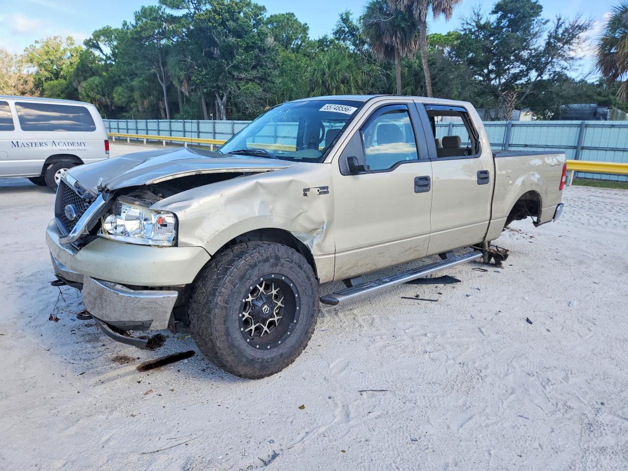 2008 Ford F150 Supercrew Beige vin: 1FTPW14V48FB77233